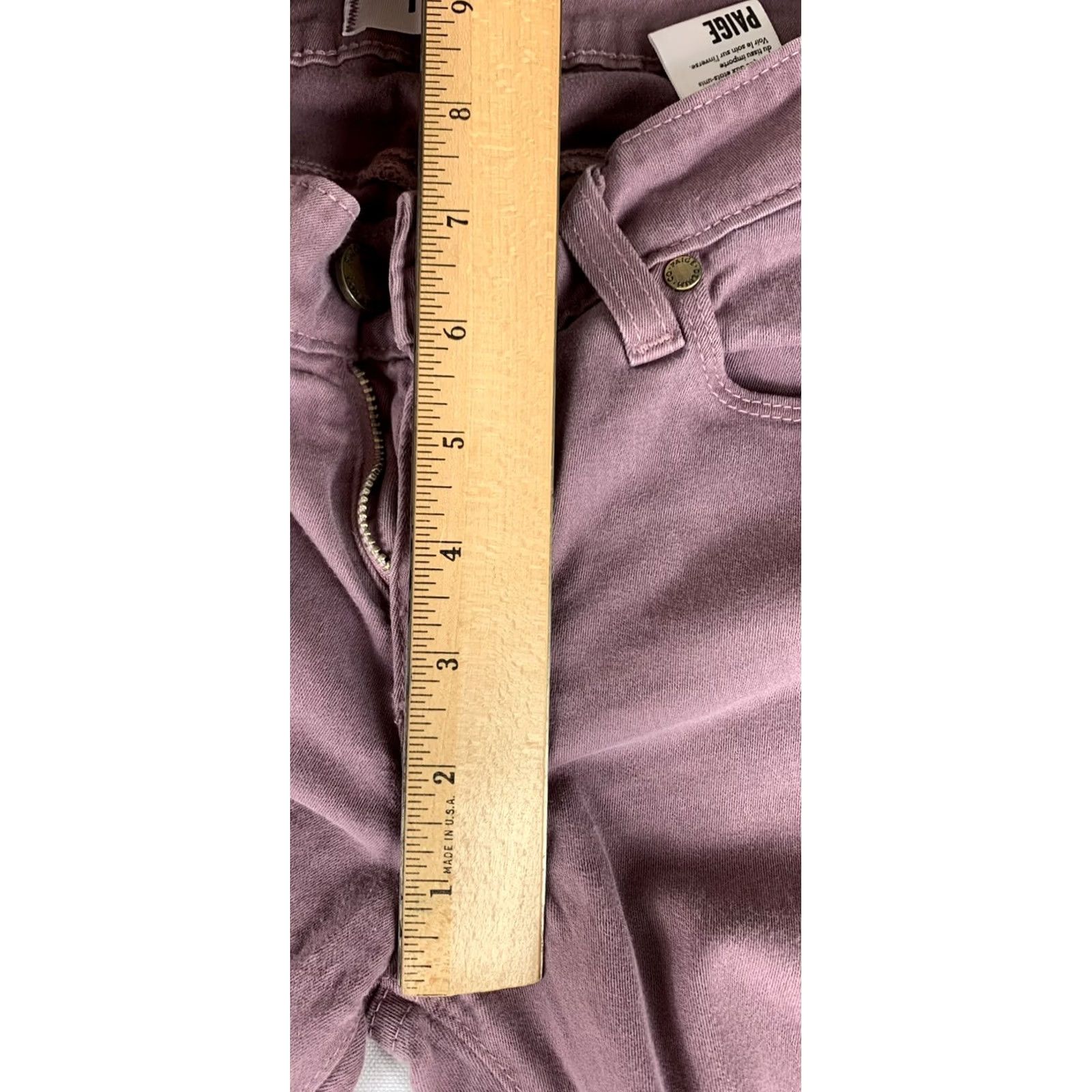 Paige Paige Womens Verdugo Skinny Jeans Purple Size 27 26x29 Size 27" / US 4 / IT 40 - 5 Thumbnail