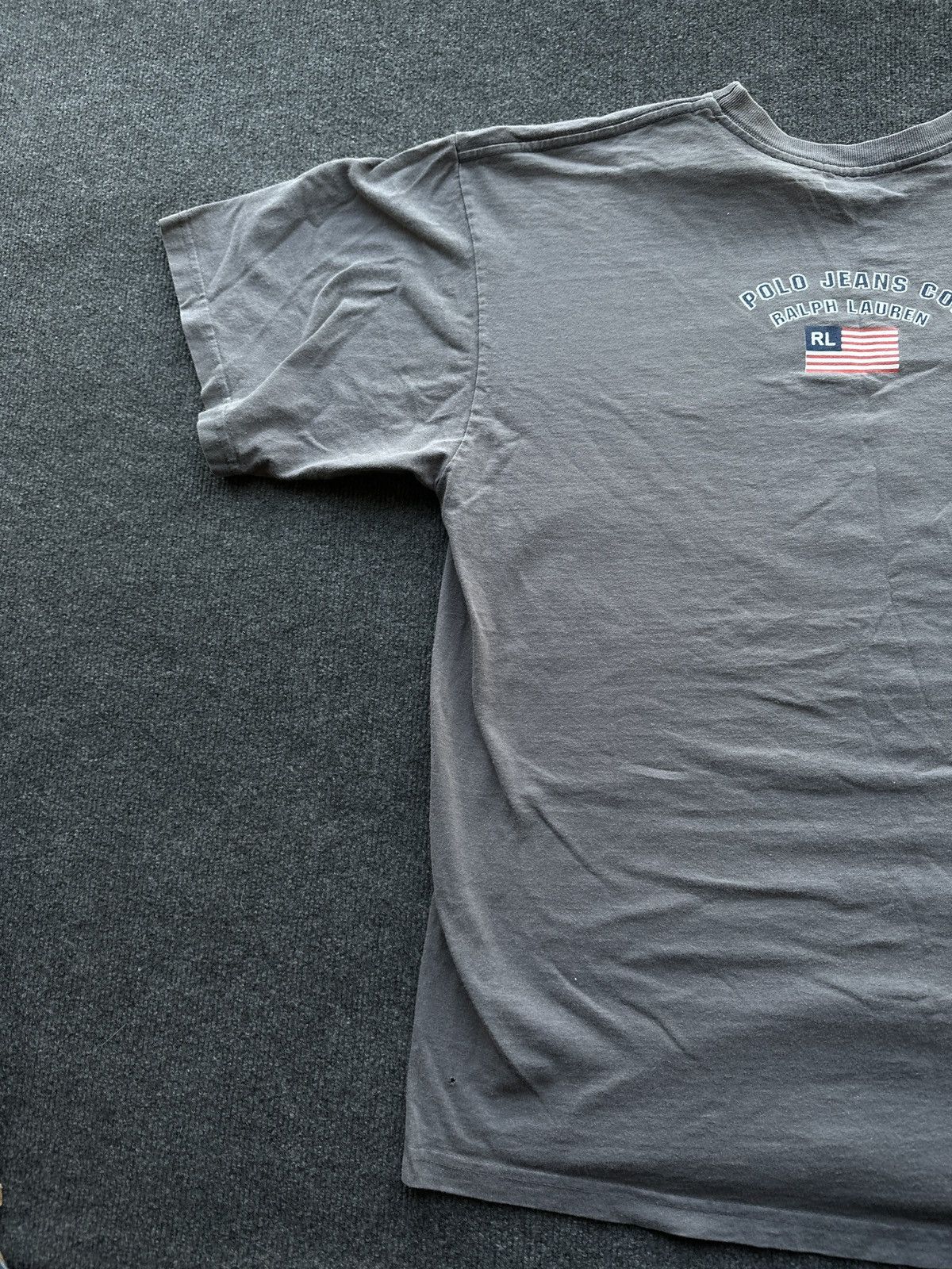 Polo Ralph Lauren FLAG 🚨 RALPH LAUREN POLO JEANS COMPANY BIG FLAG LOGO MEN Size US XXL / EU 58 / 5 - 8 Thumbnail