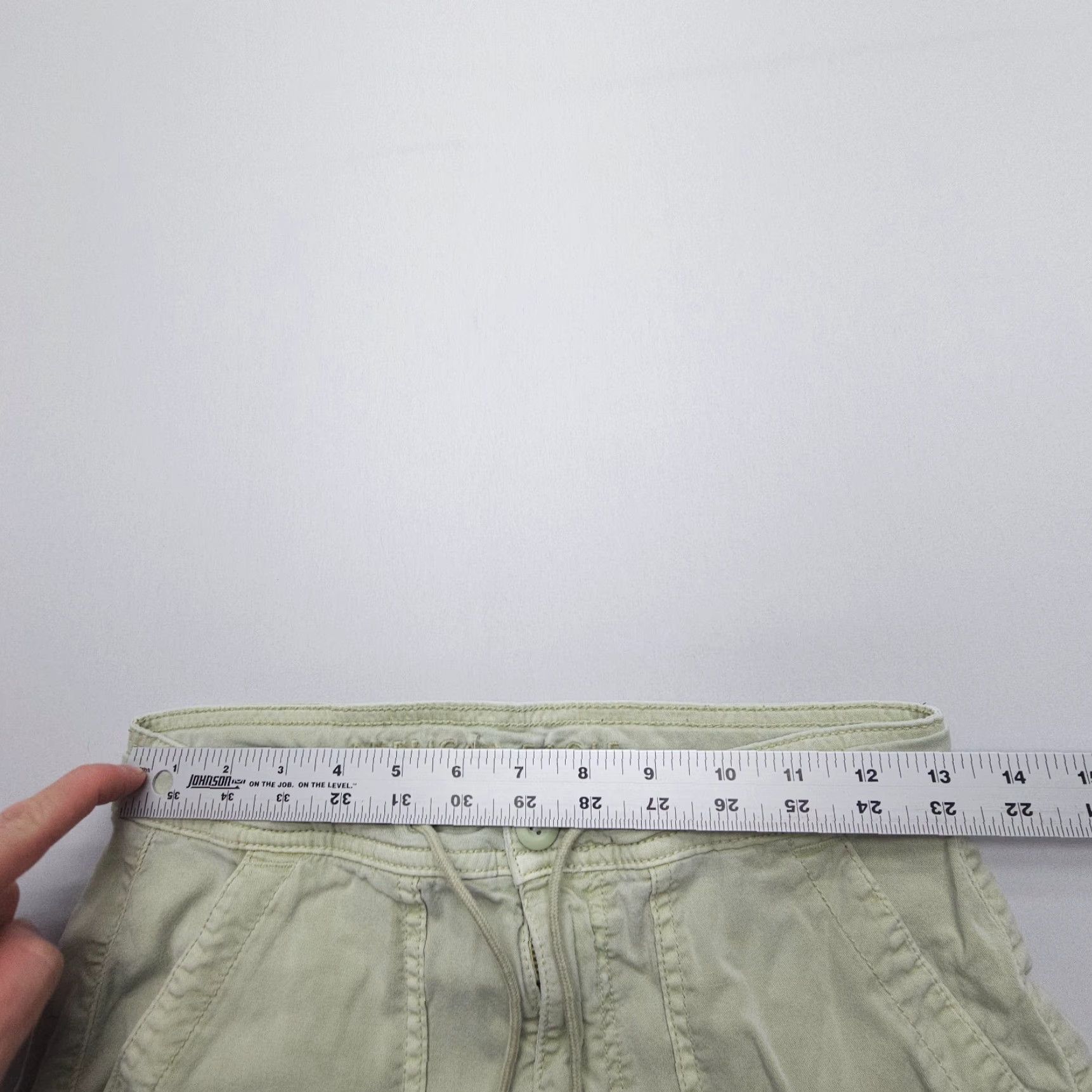 American Eagle Outfitters American Eagle Outfitters Baggy Wide-Leg Cargo Pants Womens 2 Light Green Twill Recreation Casual Size 26" / US 2 / IT 38 - 7 Thumbnail