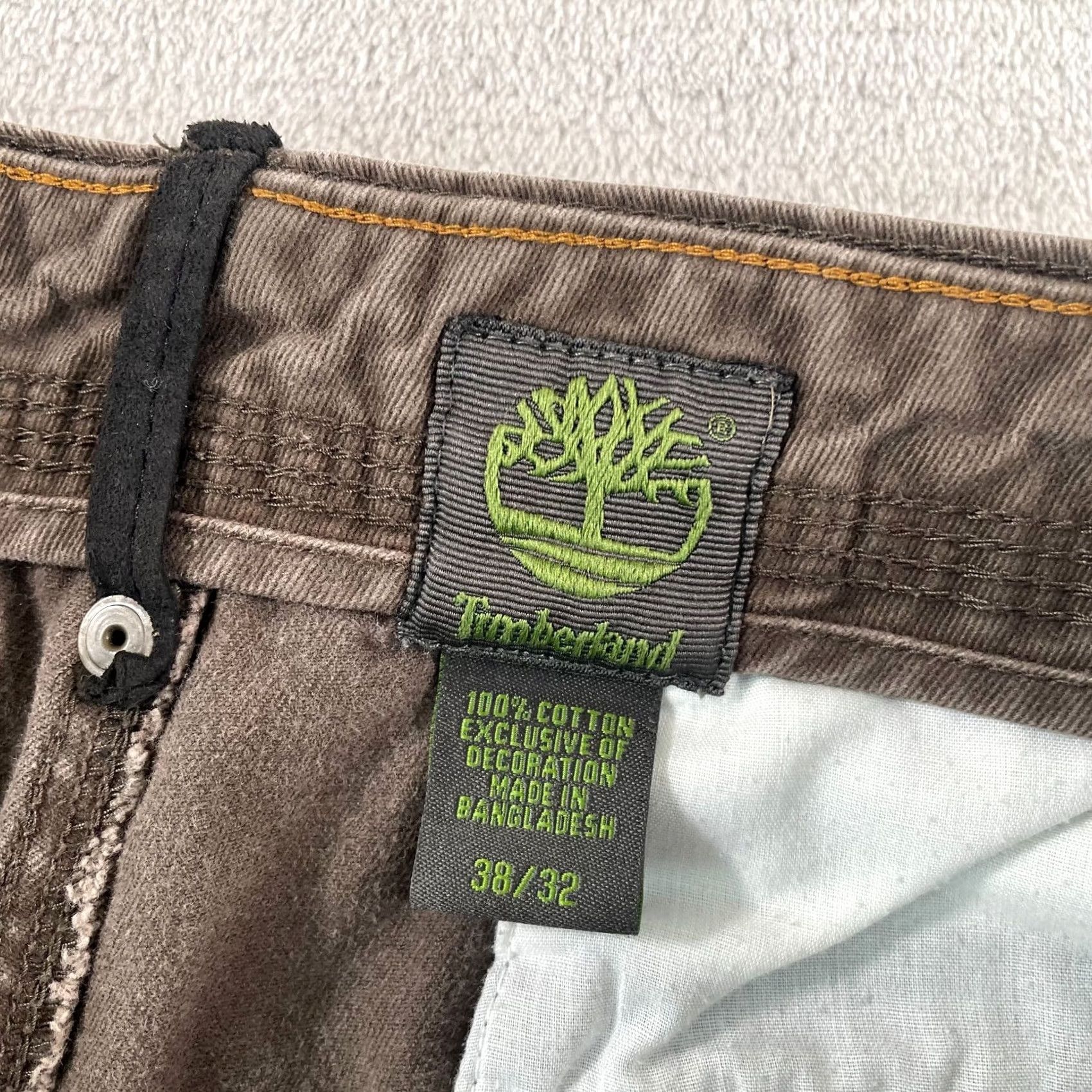 Timberland VINTAGE Timberland Cargo Pants Men 38x27 Brown Distressed Grunge Cargo Pocket 5-Pocket Relaxed Straight Denim? Size US 38 / EU 54 - 2 Thumbnail
