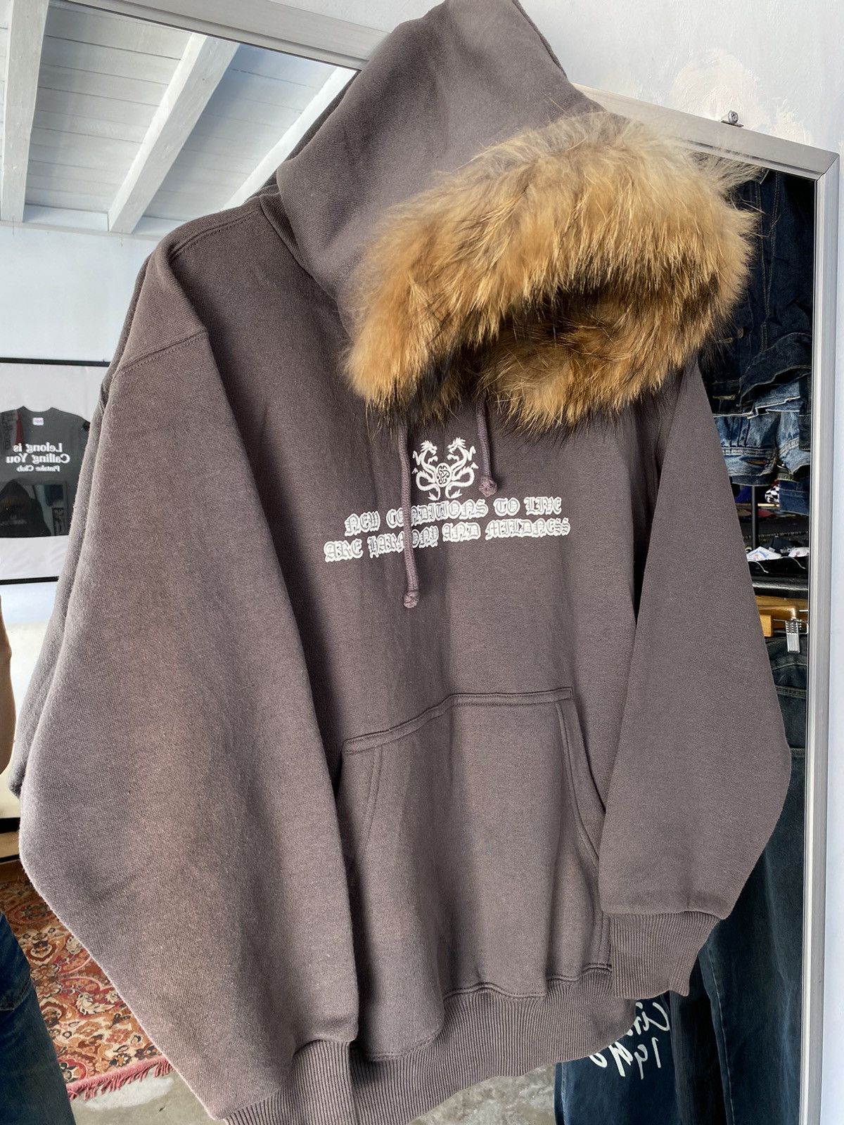 If Six Was Nine × Japanese Brand × Le Grande Bleu (L.G.B.) fur hoodie japanese brand desio poem Size US M / EU 48-50 / 2 - 5 Thumbnail