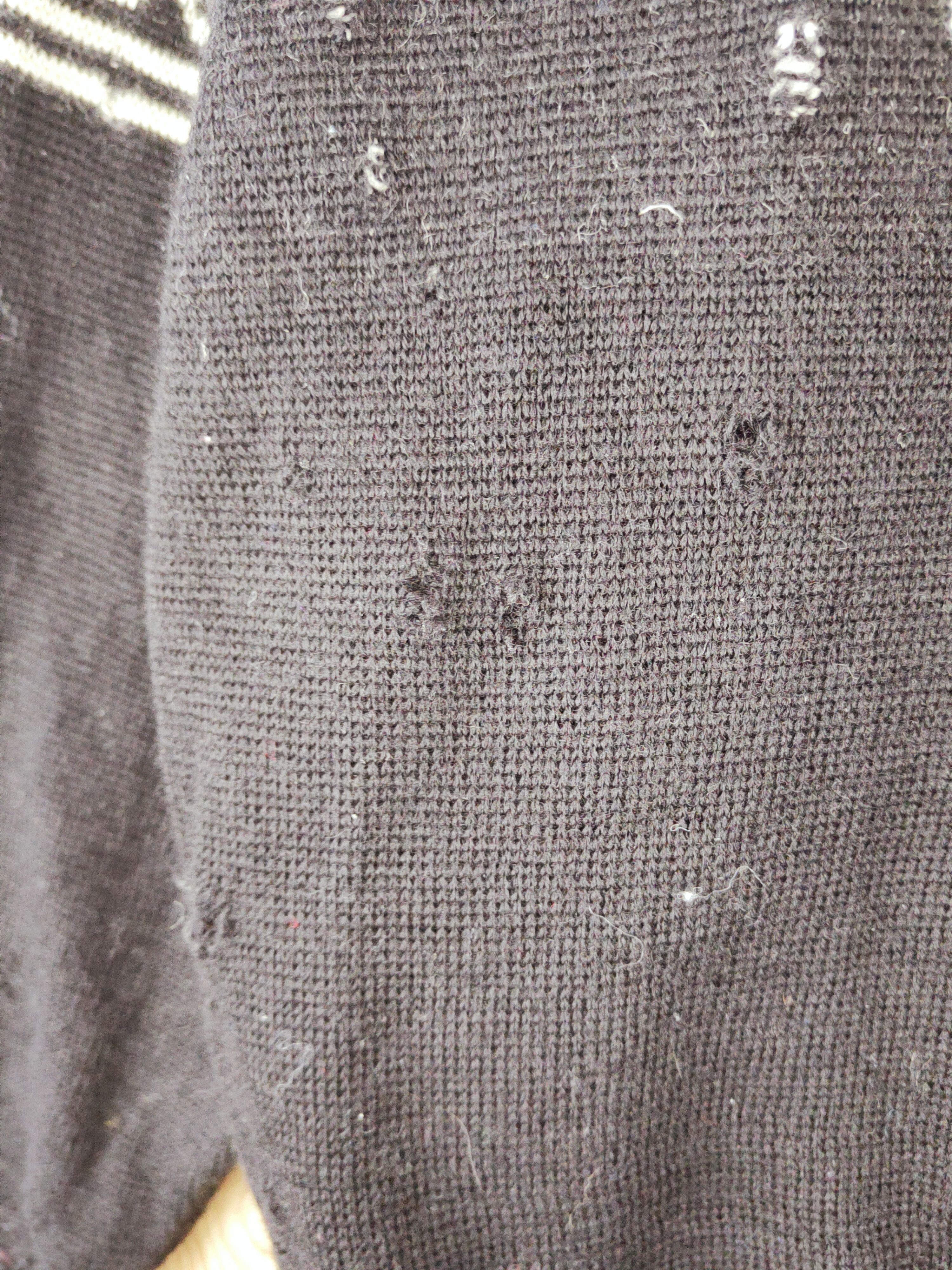 Vintage Liberty Bell vintage ripped Black Knitwear Sweatshirts #W472 Size US S / EU 44-46 / 1 - 7 Thumbnail
