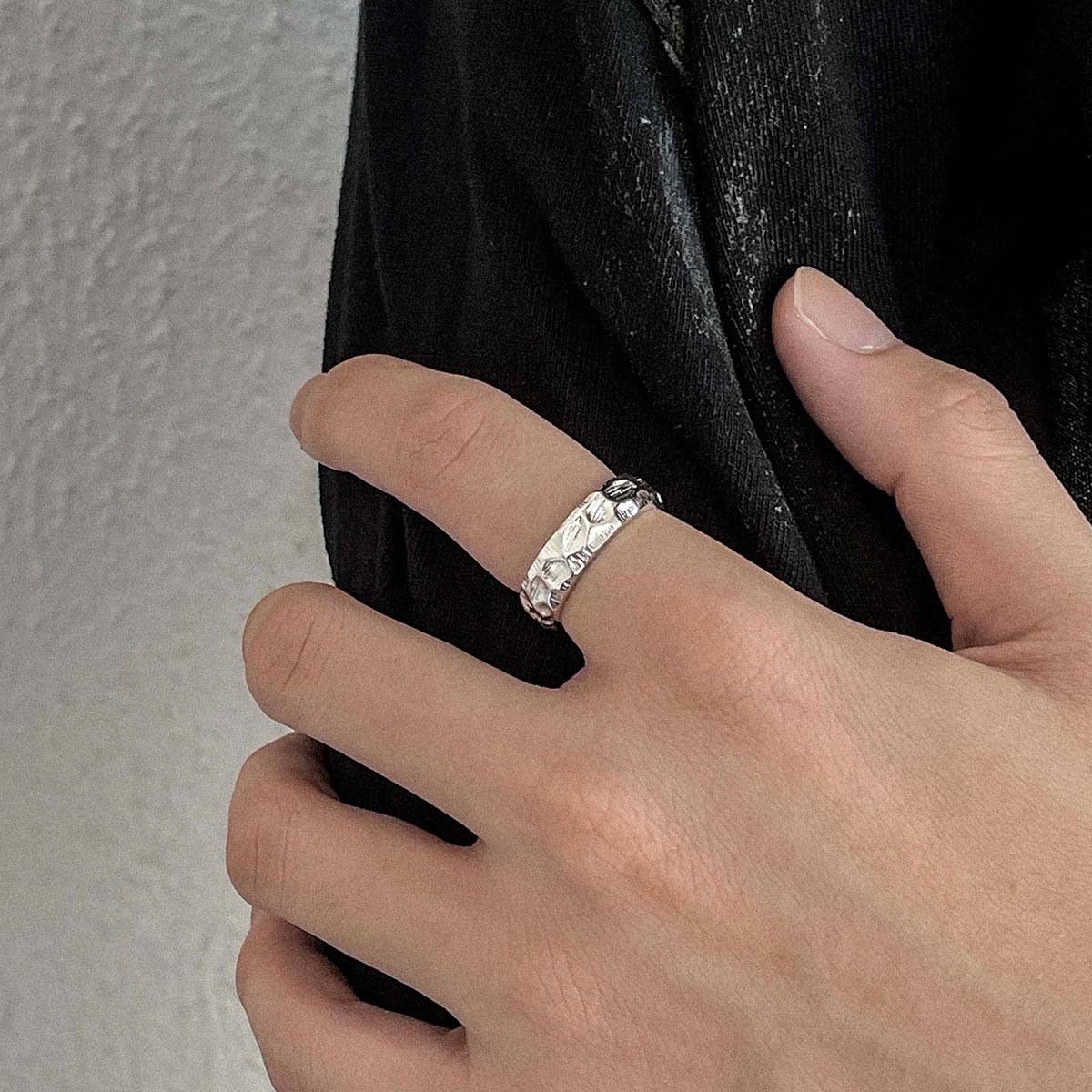 Jewelry Hip-hop Jewelry Rings Open Size Chrome Ring (Size 7-13) Size ONE SIZE - 5 Thumbnail