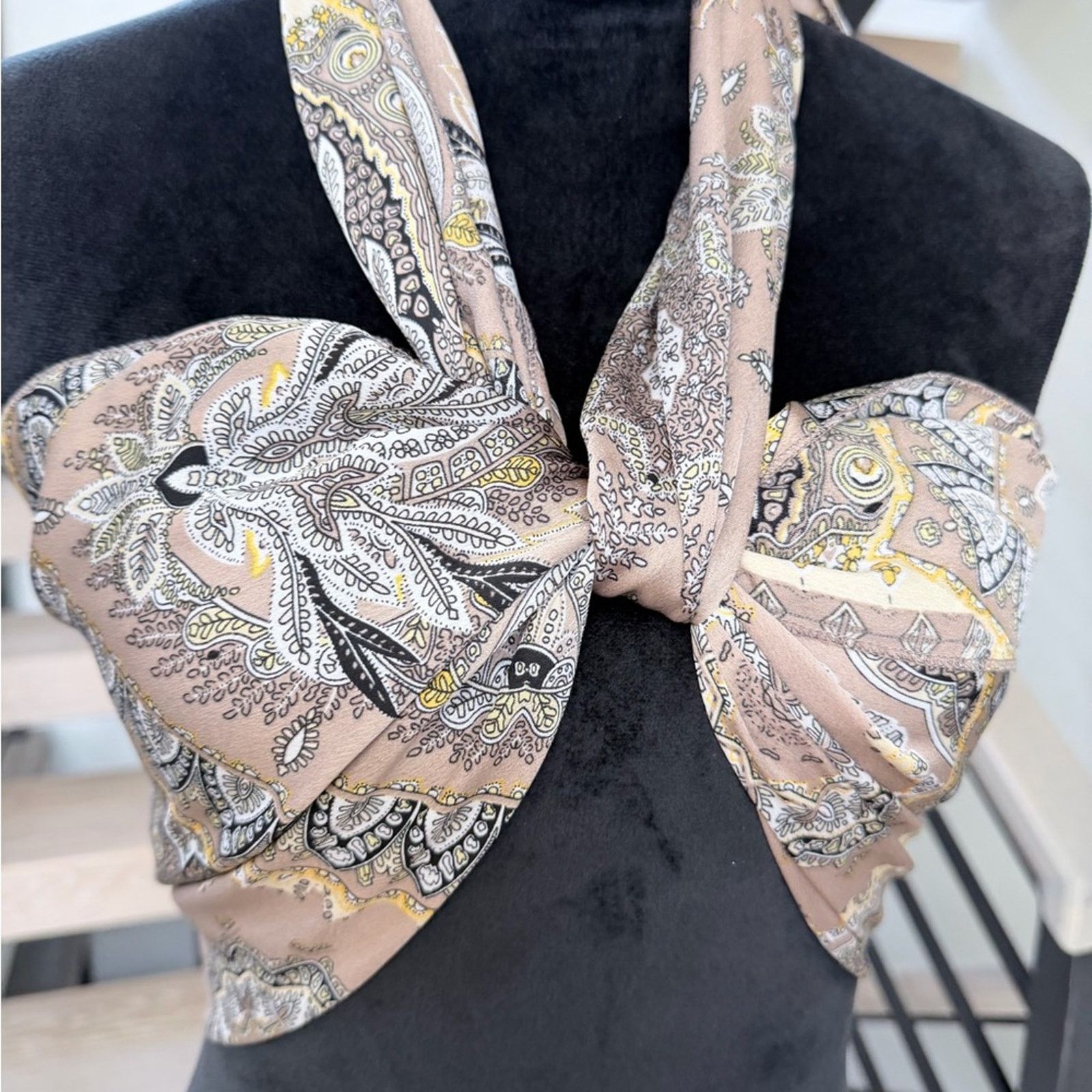 Other New Boho Y2K Bandana Paisley Print Scarf Top one size Size ONE SIZE - 14 Thumbnail