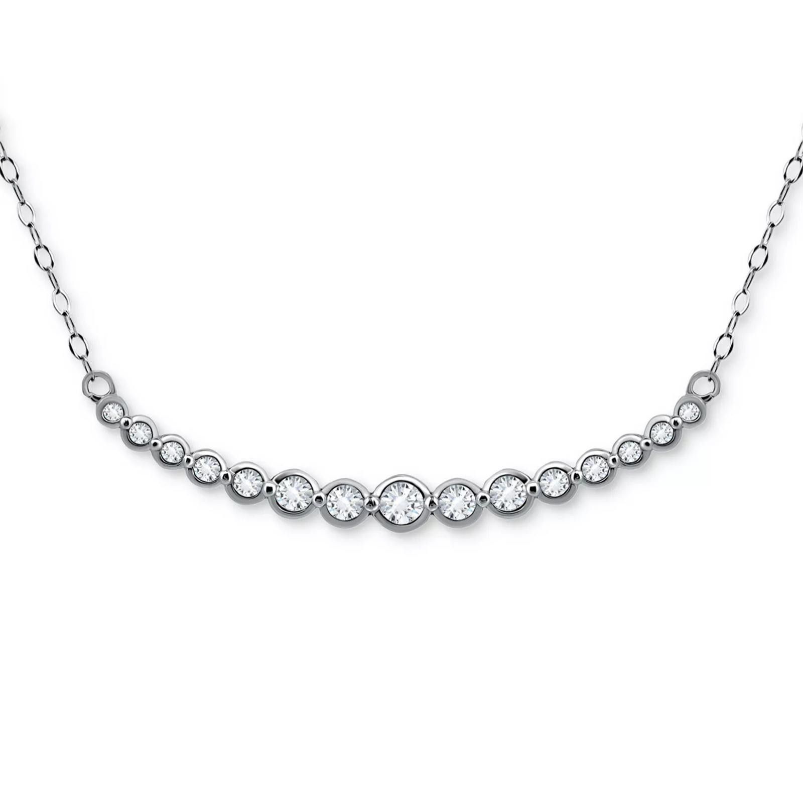 Giani Bernini Giani Bernini CubicZirconia Bezel Curved Bar Collar Necklace Size ONE SIZE - 1 Thumbnail