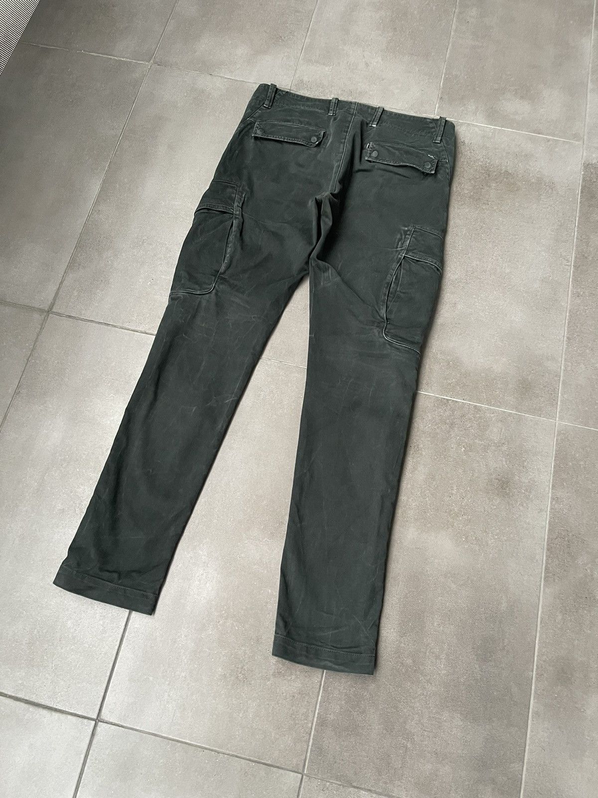 Stone Island SS20 Stone Island Washed Swamp Green Cargo Pants Size US 32 / EU 48 - 8 Thumbnail