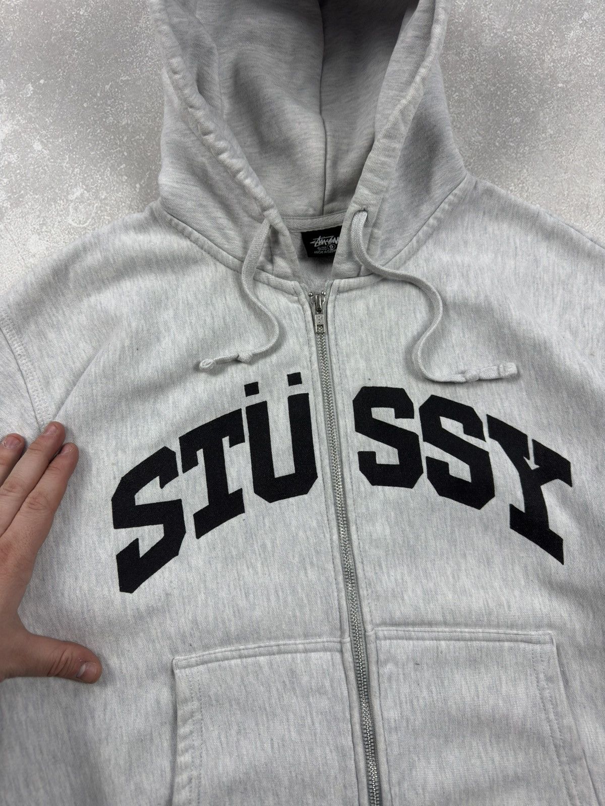 Stussy Vintage Stussy Zip Hoodie Block Sport Big Logo Skate Y2K Size US S / EU 44-46 / 1 - 6 Thumbnail