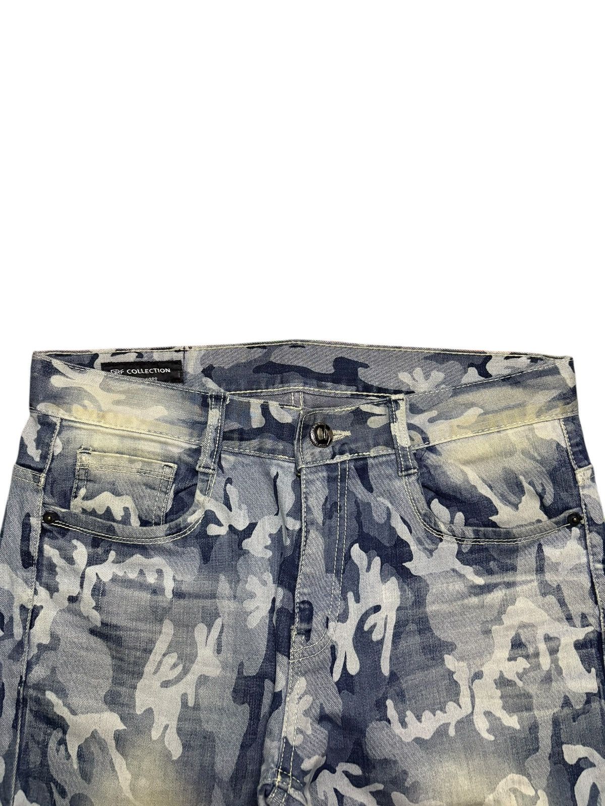 Japanese Brand Vintage Japanese Brand Army Navy Camo Distressed Jeans Size US 33 - 4 Thumbnail