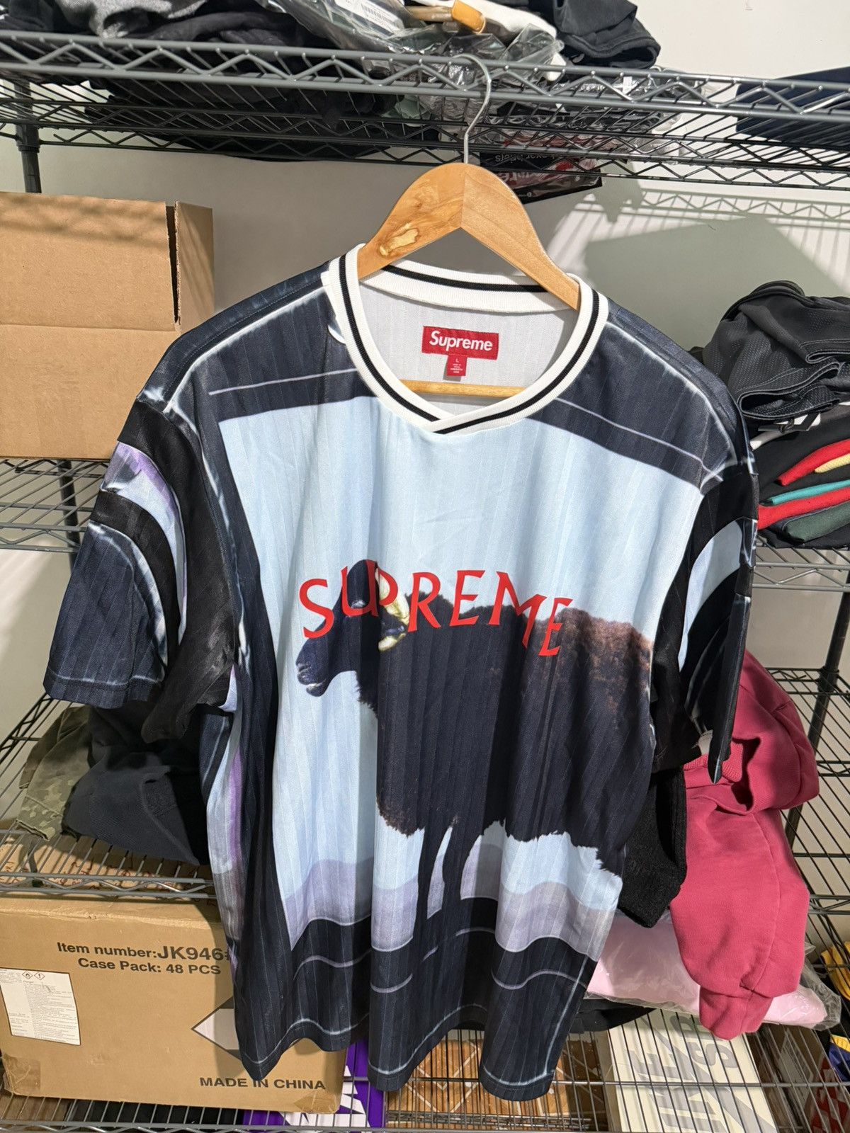 Damien Hirst × Supreme Supreme x Damien Hurst jersey | Grailed