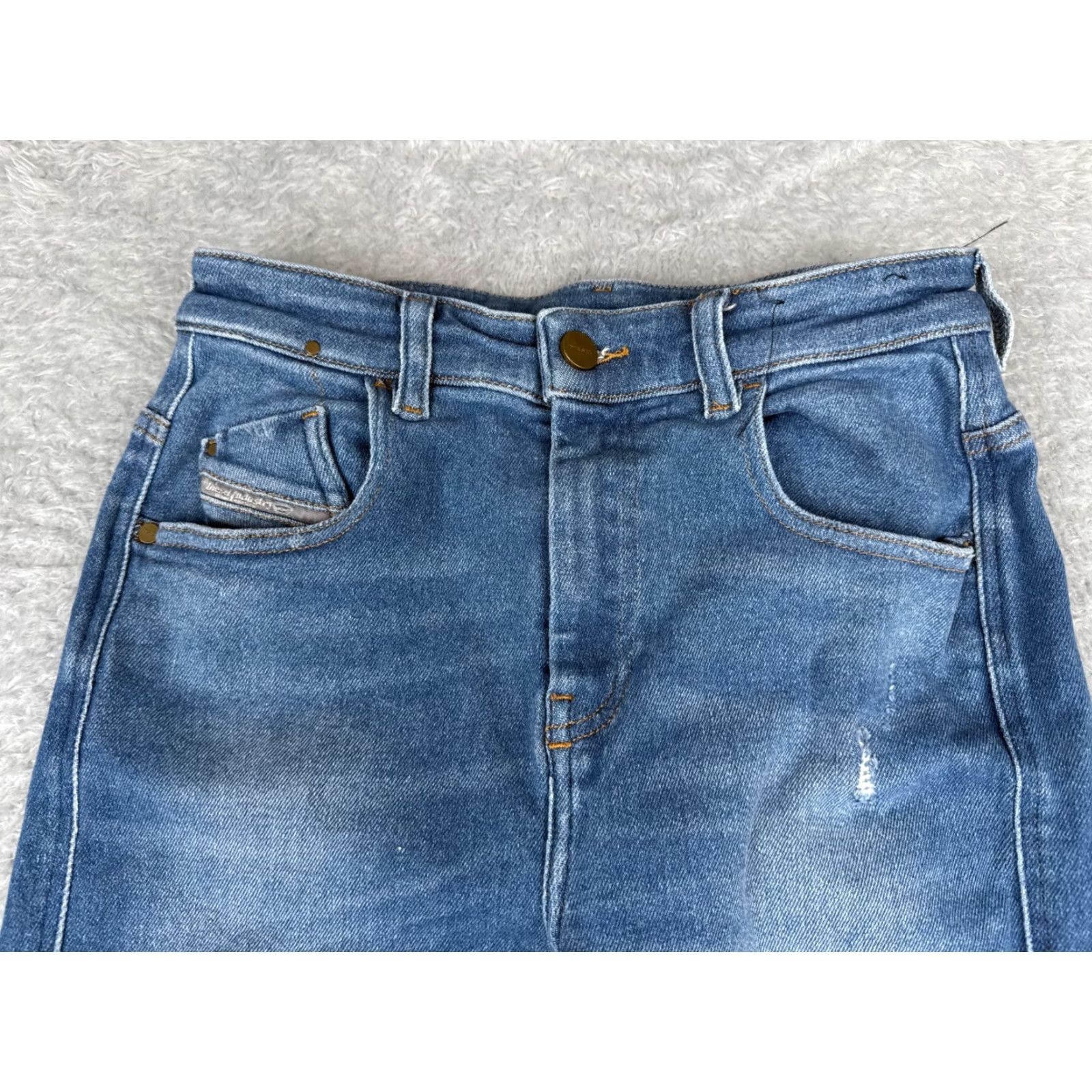 Diesel Diesel Womens Jeans Denim Blue 26 Regular 5-Pocket Distressed Stretch Skinny Size 26" / US 2 / IT 38 - 4 Thumbnail