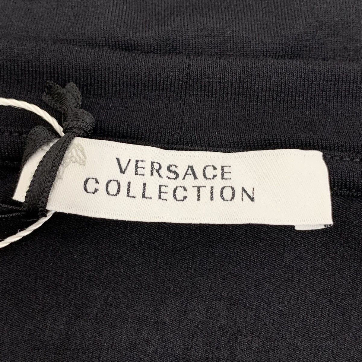 Versace Versace Black Medusa Print Beaded Cotton Polo Shirt K26WX Size US M / EU 48-50 / 2 - 5 Thumbnail