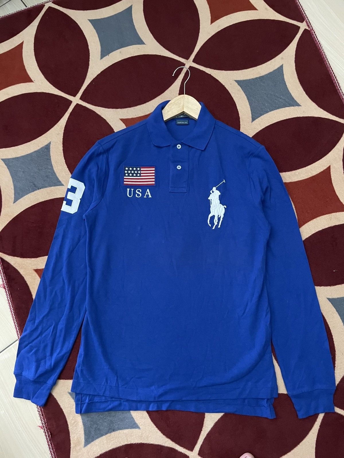 Ralph Lauren UNITED STATES Big Pony Polo Shirt (L
