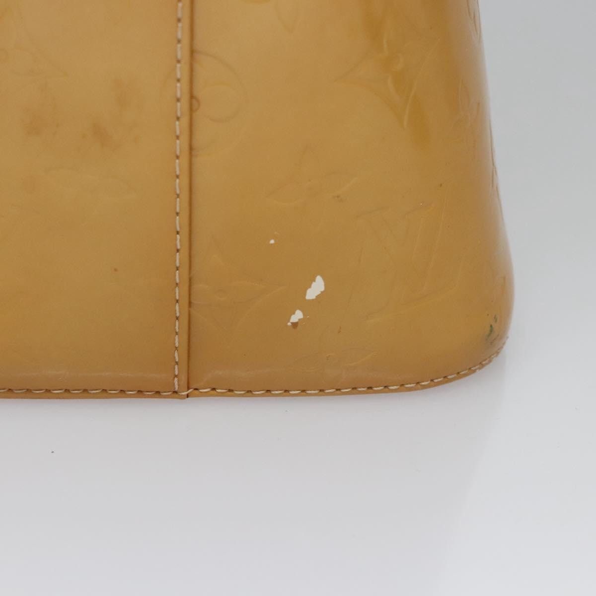 Louis Vuitton LOUIS VUITTON Monogram Vernis Houston Hand Bag Beige M91004 Size ONE SIZE - 4 Thumbnail