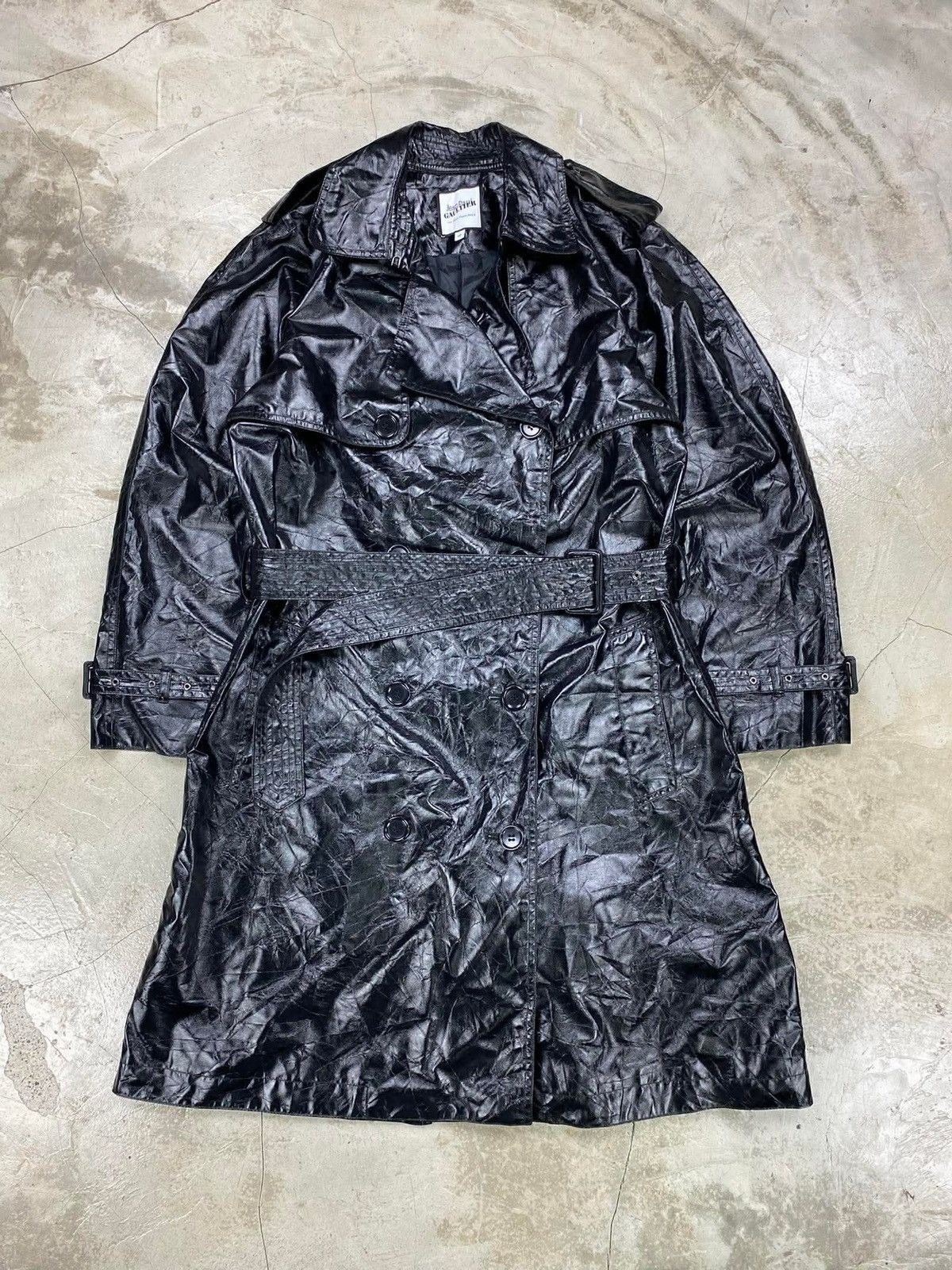 Jean Paul Gaultier Jean Paul Gaultier For Sept Premieres Black Spring Coat Size S / US 4 / IT 40 - 1 Thumbnail