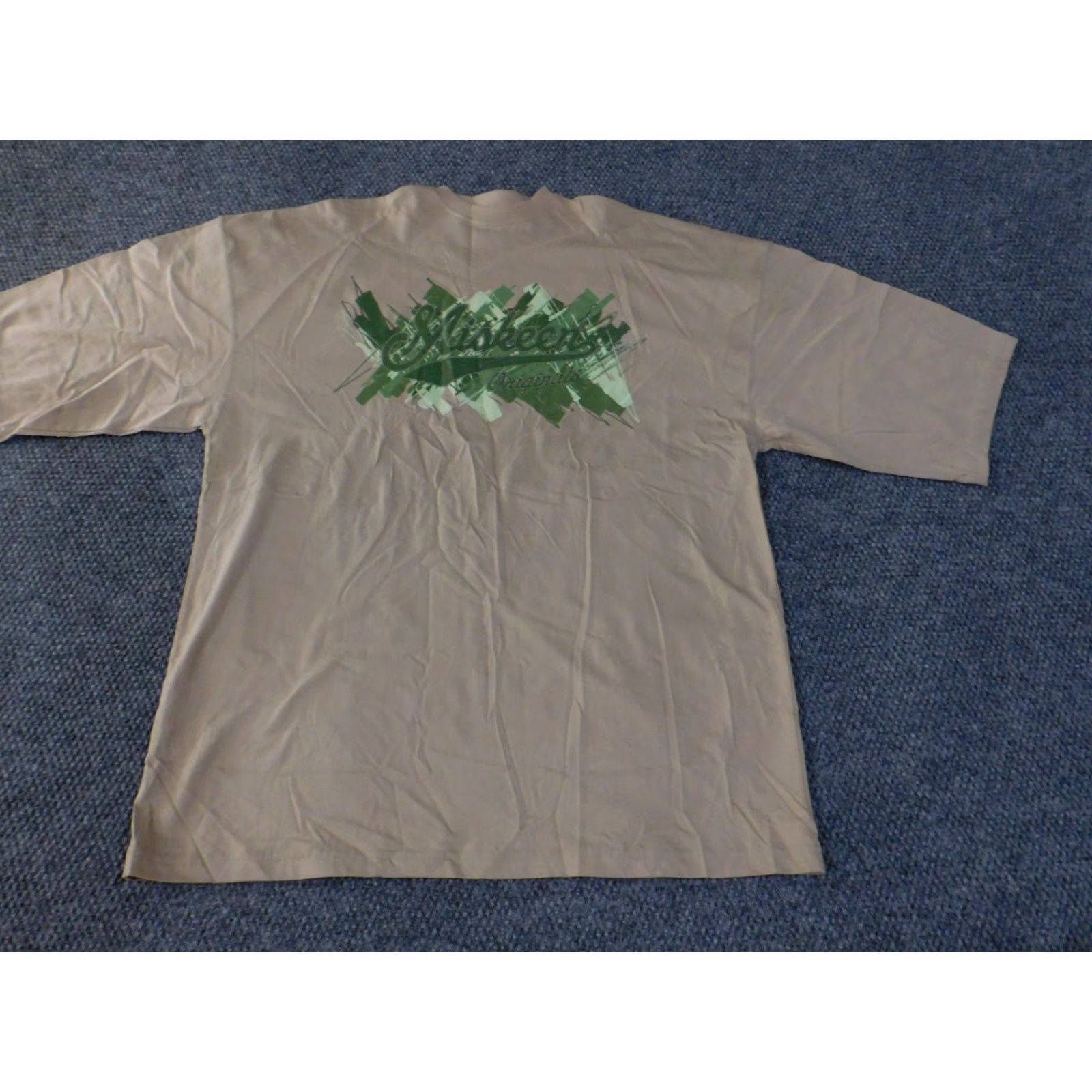 Vintage Miskeen T-Shirt Mens XL Beige Logo Crew Neck Short Sleeve Vintage? (adjusted) Size US XL / EU 56 / 4 - 3 Thumbnail