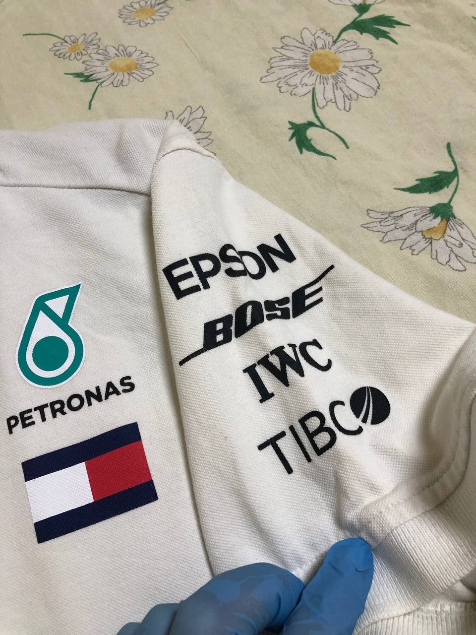 Tommy Hilfiger Tommy Hilfiger Petronas AMG Polo Shirt Mens Large White Fl Size US S / EU 44-46 / 1 - 10 Thumbnail