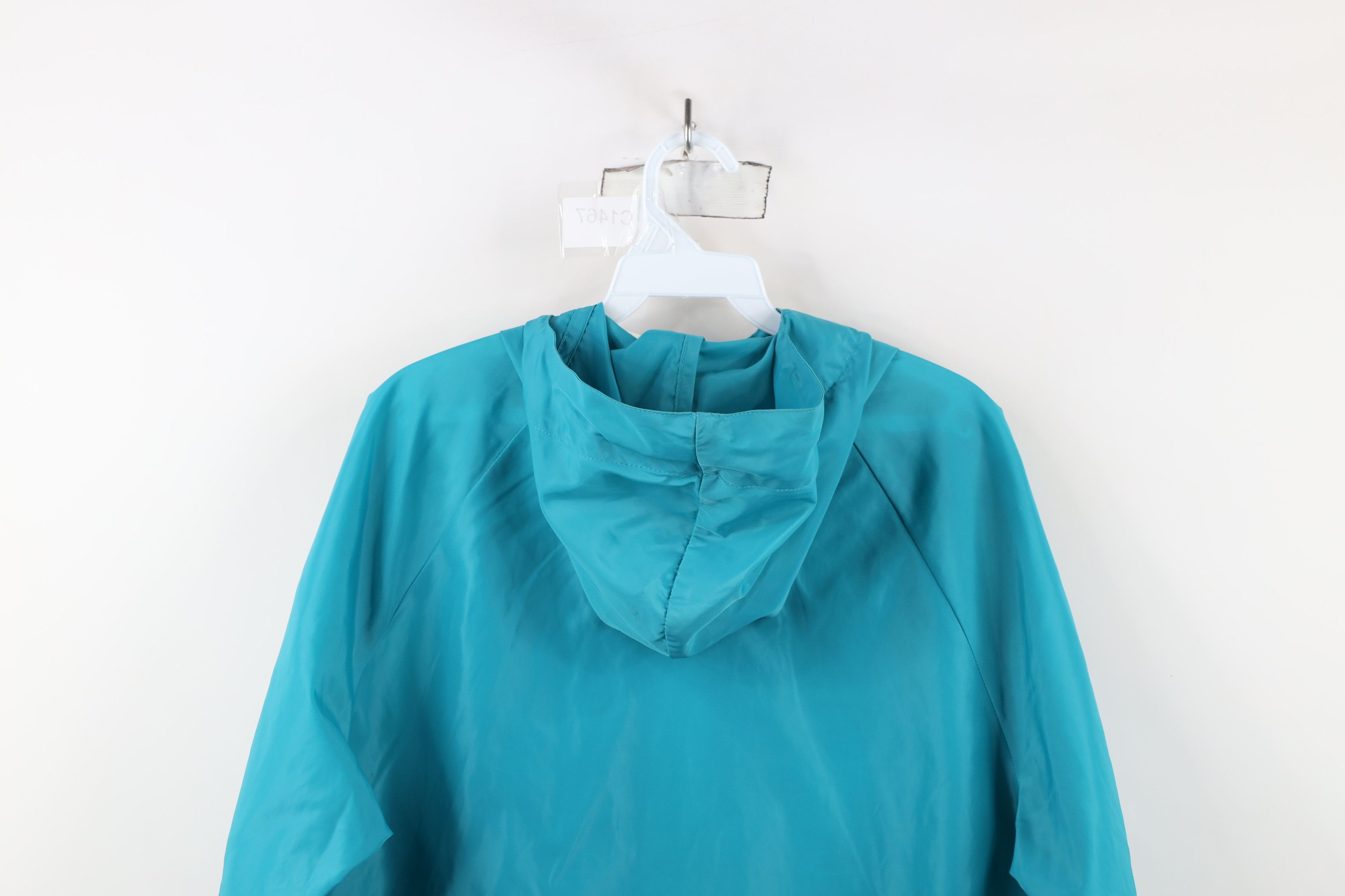 Columbia × Vintage Vintage 80s Columbia Hooded Packable Anorak Jacket Teal Size US L / EU 52-54 / 3 - 13 Thumbnail