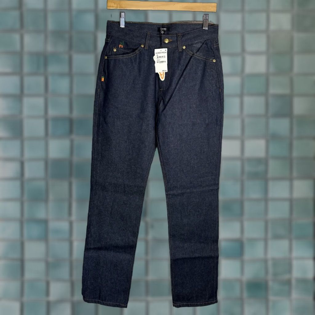 Vintage Carrots Jeans Dark Wash Mens 32 Straight Leg Indigo Denim Cotton Zip Inseam 34 Carrots Brand Regular Fit Jeans Mens Size US 32 / EU 48 - 1 Thumbnail