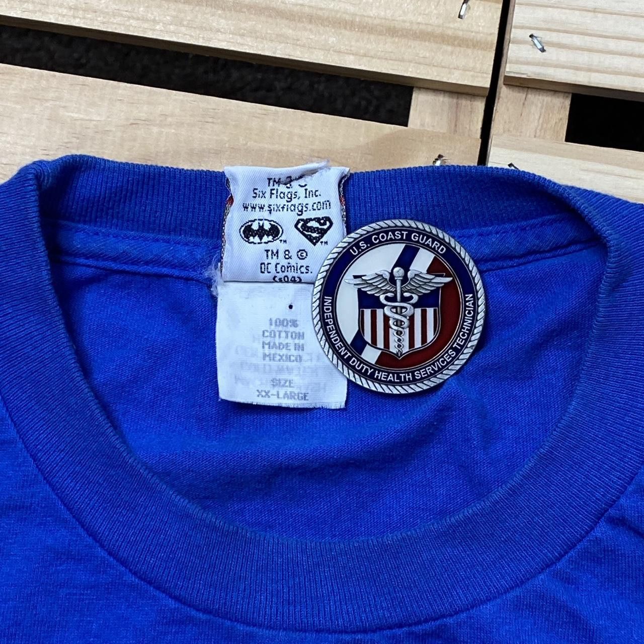 Other Vintage Six Flags x Superman Blue Rollercoaster Tee Size 2XL Size US XXL / EU 58 / 5 - 3 Thumbnail