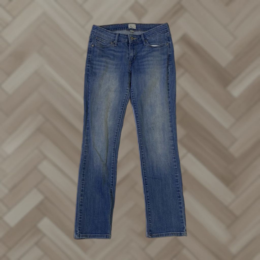 Levi's Womens Levi's Demi Curve Blue Denim Low Rise Straight Leg Jeans sz 4/27 Size 27" / US 4 / IT 40 - 1 Thumbnail