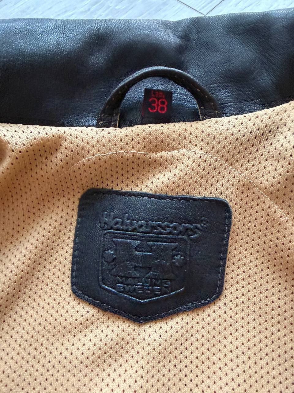 Vintage Halvarssons Vintage Real Leather Moto Biker Jacket 8710AC Size XS / US 0-2 / IT 36-38 - 12 Thumbnail