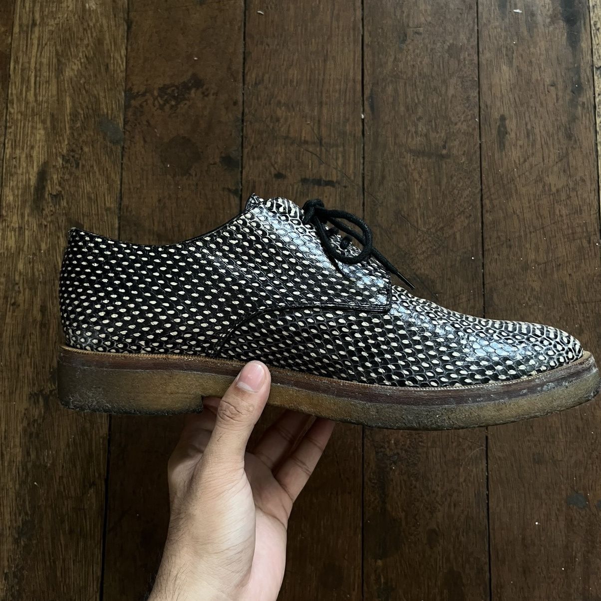 Dries Van Noten Dries Van Noten Snake Skin Derby Shoes Size US 7.5 / EU 40-41 - 3 Thumbnail