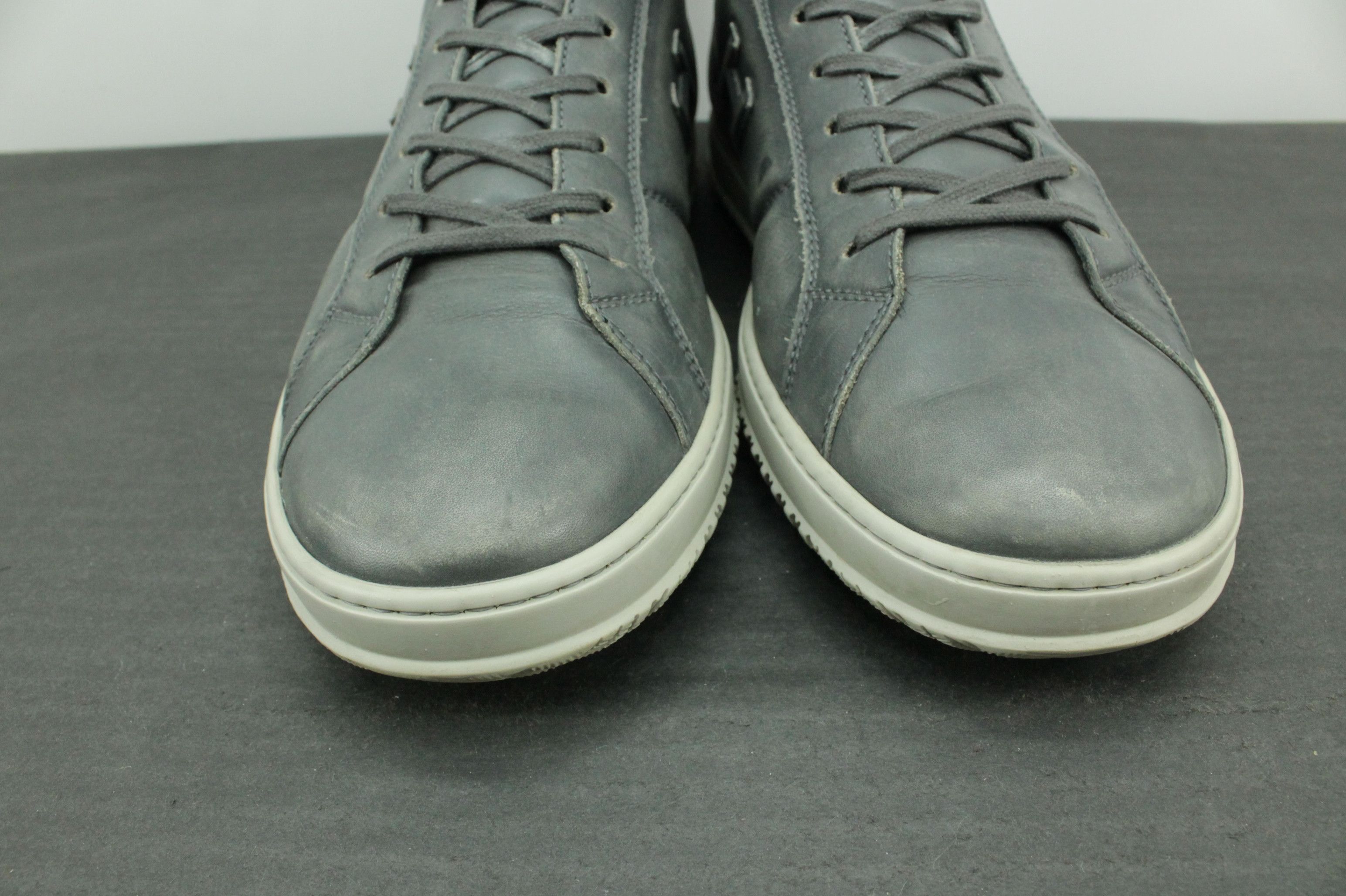 Hogan Hogan Hi-Top Gray Leather Sneakers Size US 10.5 / EU 43-44 - 3 Thumbnail