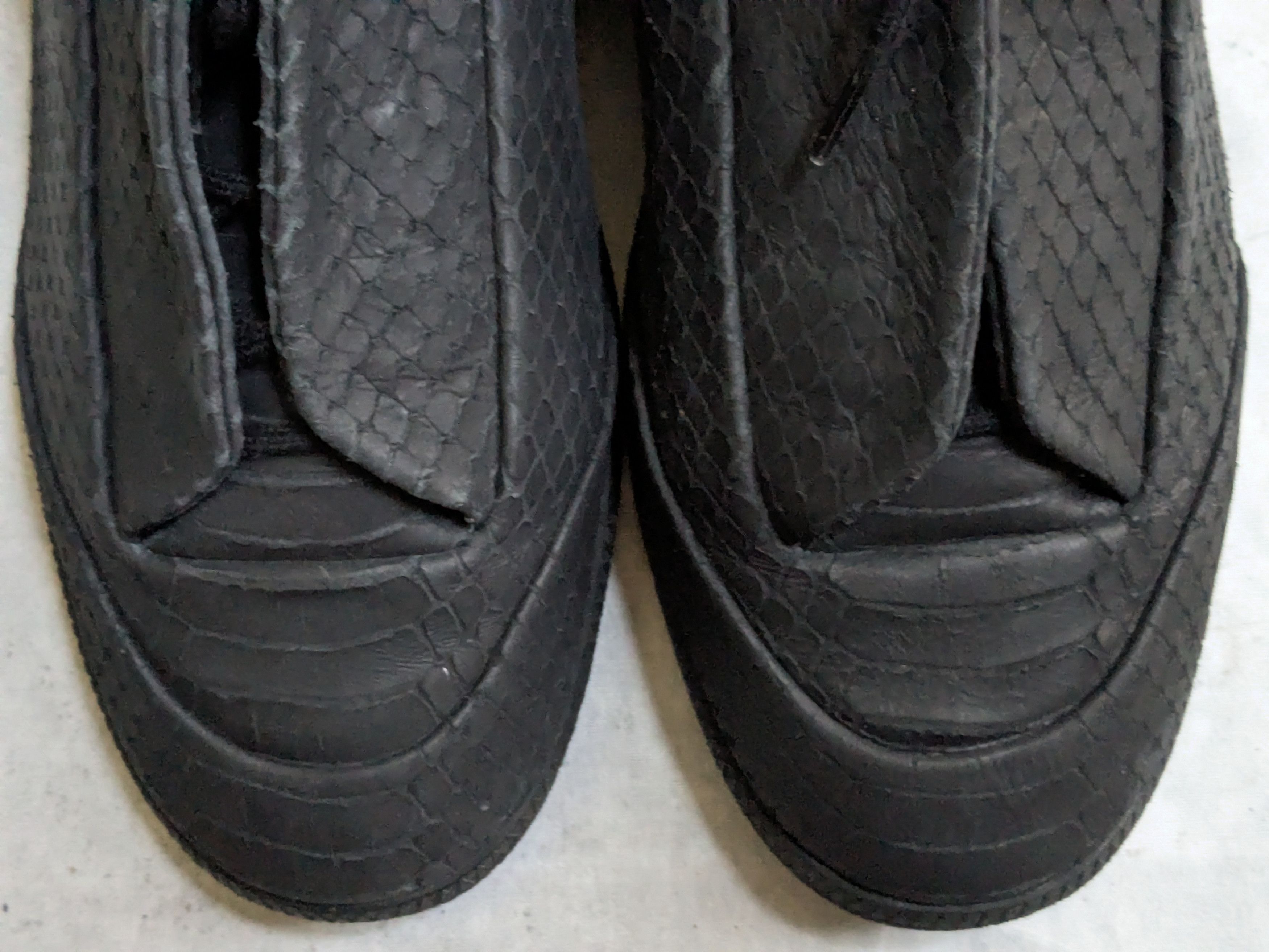 Maison Margiela Maison Margiela Future Black 13 46 Low Tops Snake Leather Size US 13 / EU 46 - 2 Thumbnail