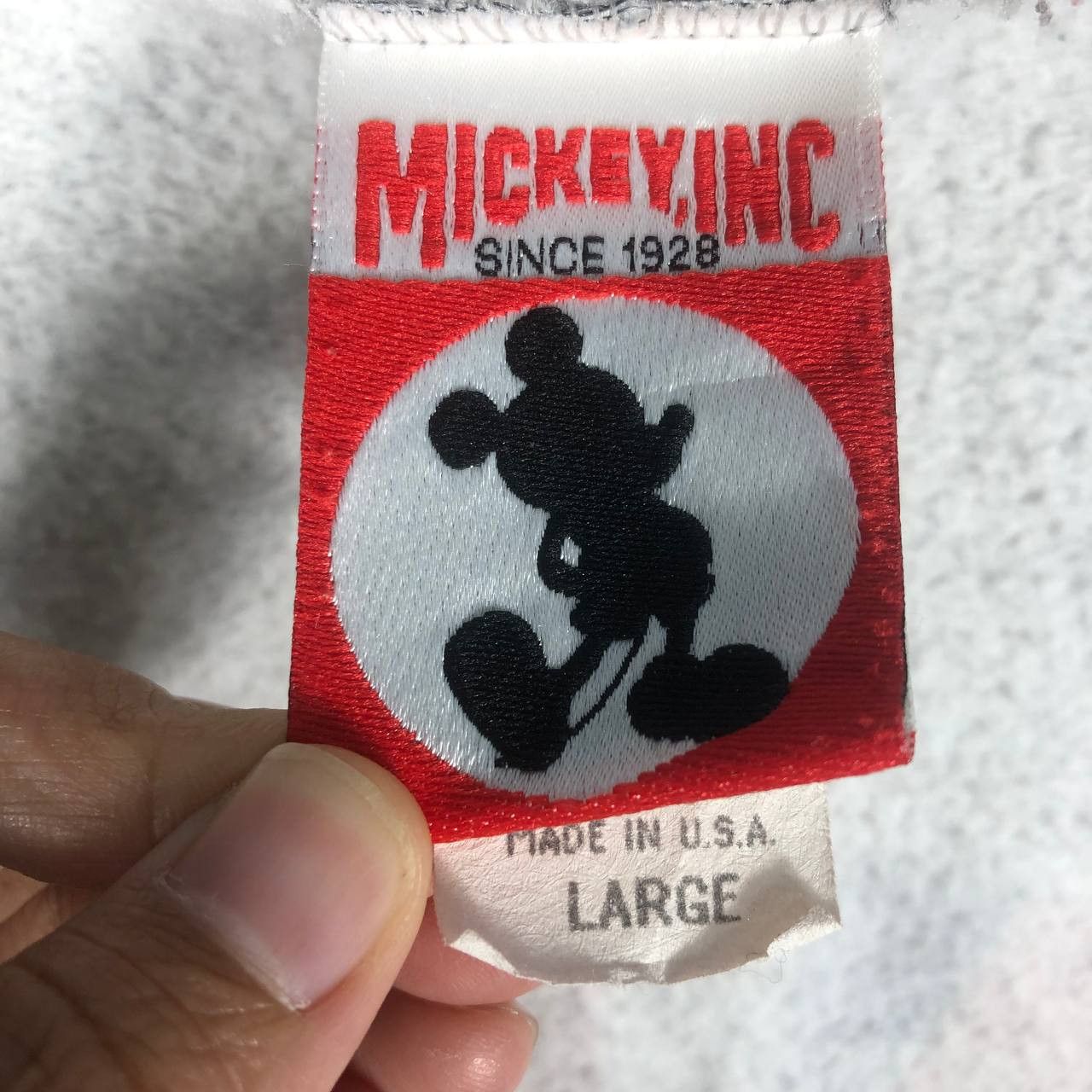 Disney × Mickey Mouse Vintage Mickey Mouse Hoodie Zipper Sweatshirt Size US L / EU 52-54 / 3 - 10 Thumbnail