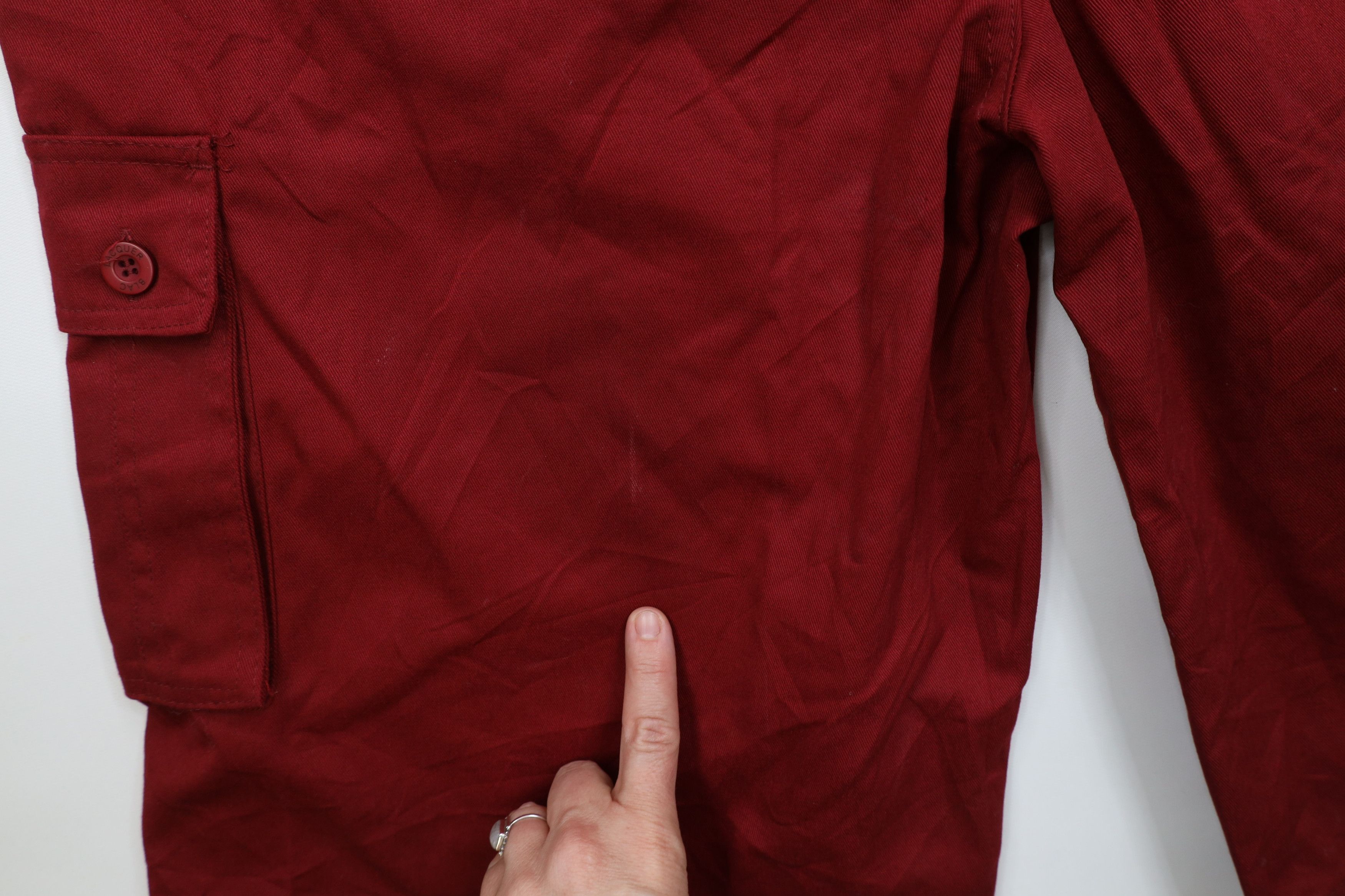 Vintage Vintage 90s Y2K Streetwear Baggy Loose Fit Cargo Shorts Red Size US 36 / EU 52 - 14 Thumbnail
