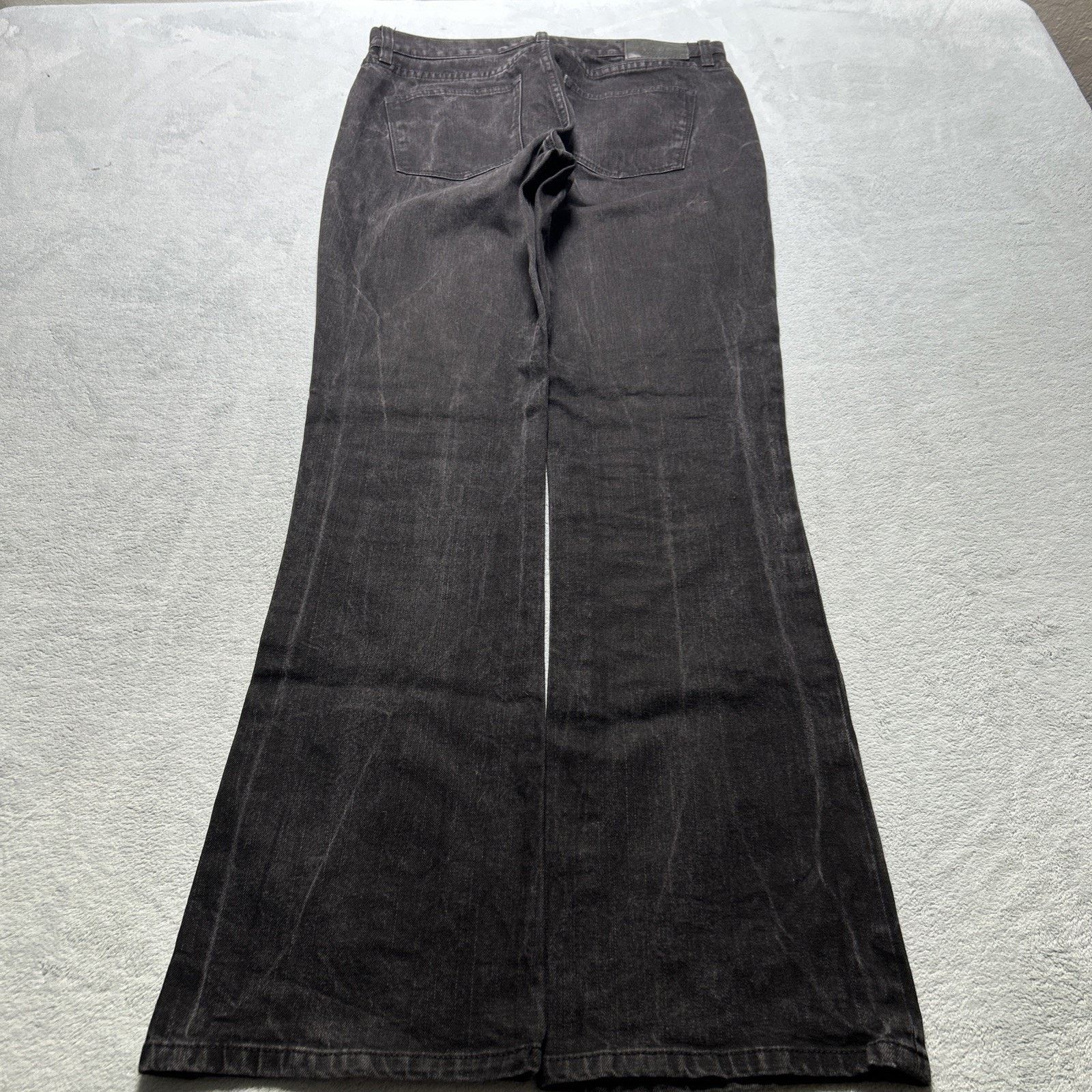 Lauren Ralph Lauren Polo Ralph Dojo Baggy Jeans Women 6 31x32 Wide Flare Black Size 28" / US 6 / IT 42 - 7 Thumbnail