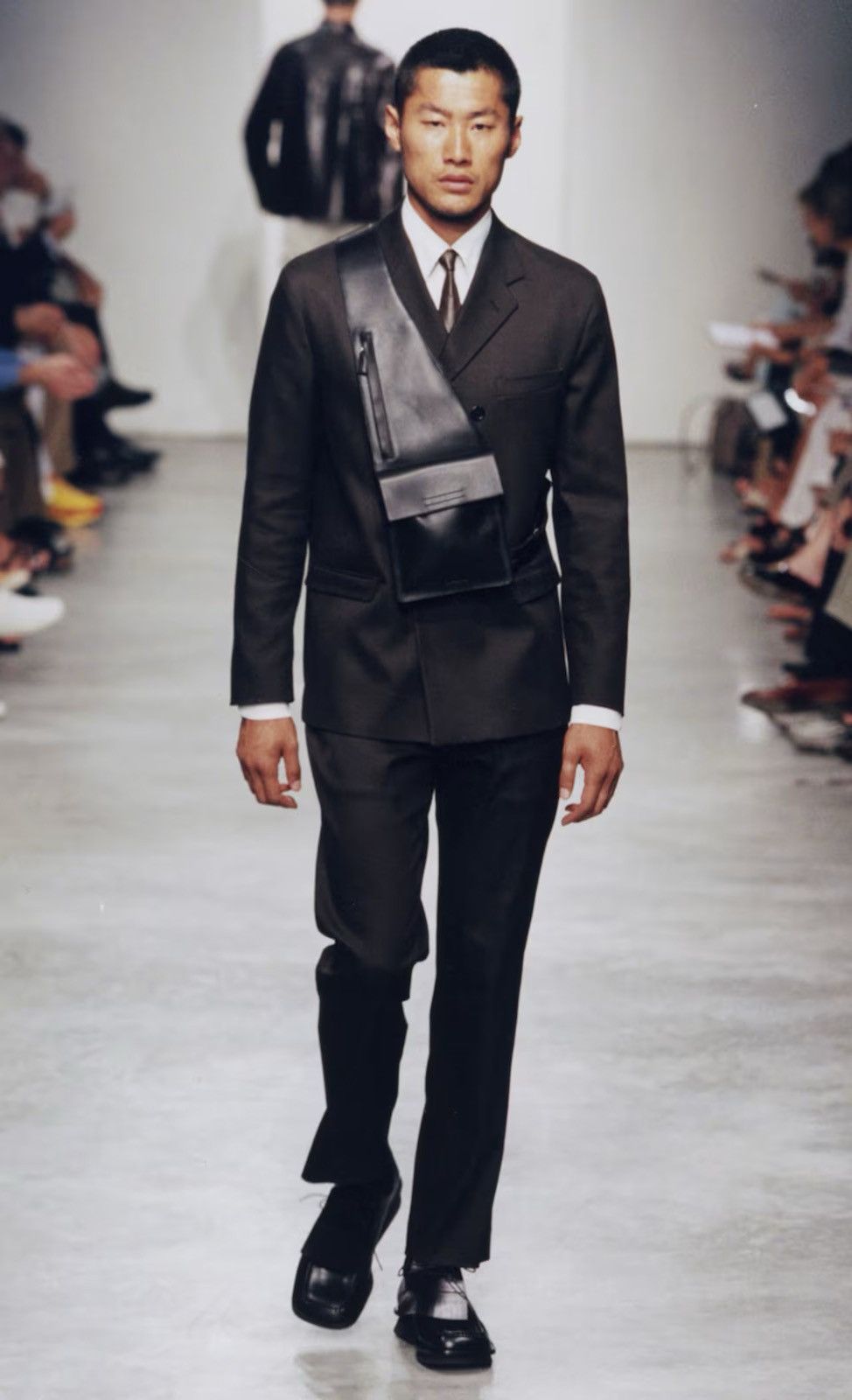 Prada Prada SS1999 Black Leather Crossbody Sling Holster Bag Size ONE SIZE - 9 Thumbnail