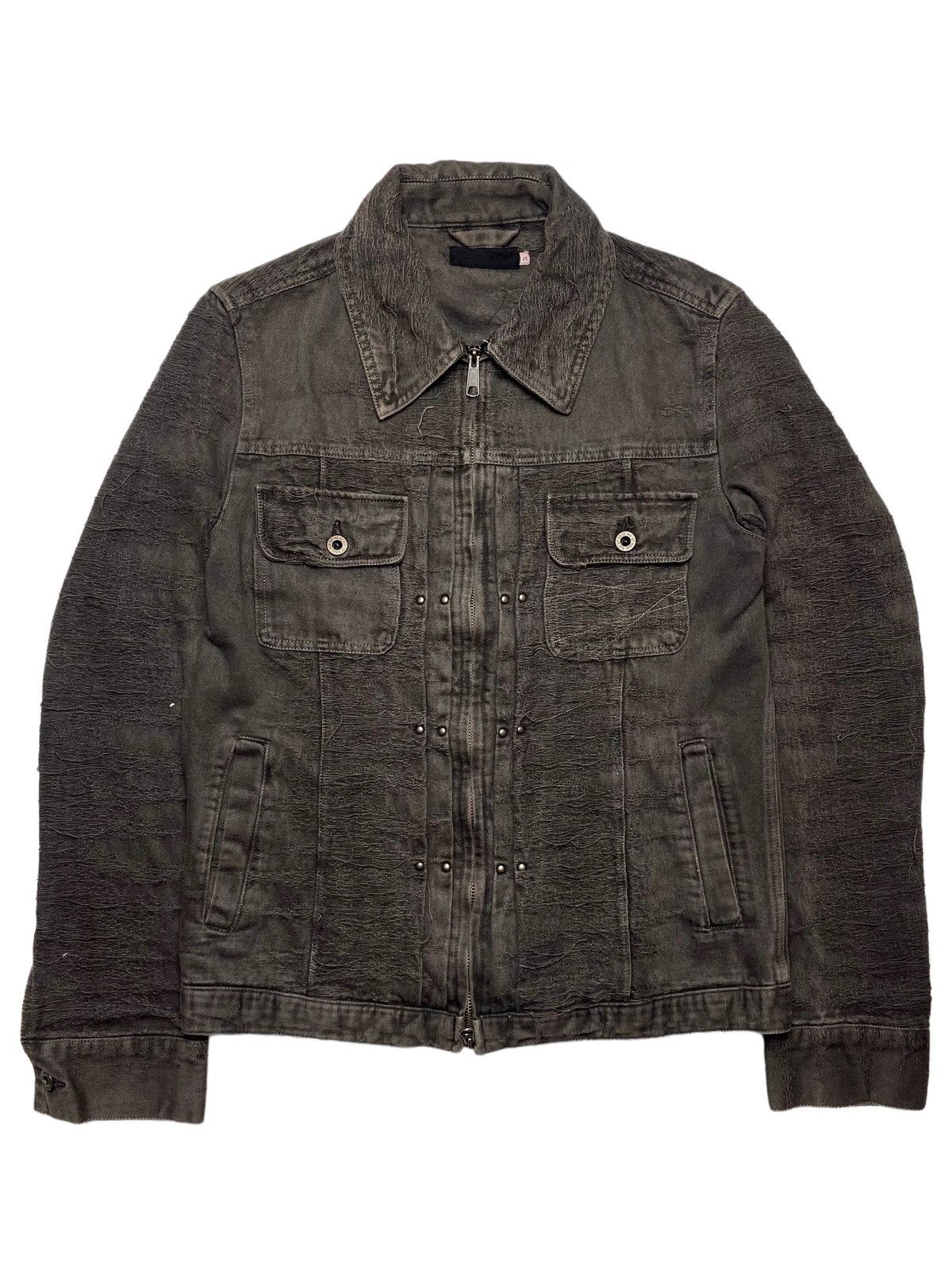 If Six Was Nine 2000s L7 Real Hip - Distressed Root Denim Jacket Size US L / EU 52-54 / 3 - 1 Thumbnail