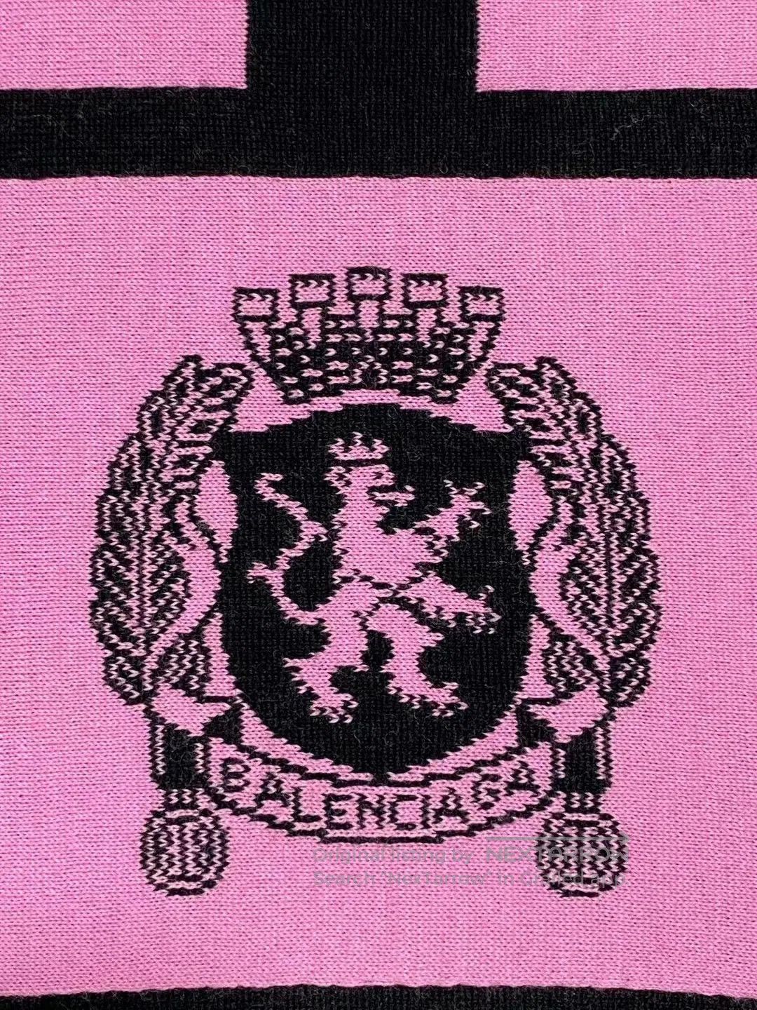 Balenciaga Balenciaga Pink Logo Scarf. Size ONE SIZE - 6 Thumbnail
