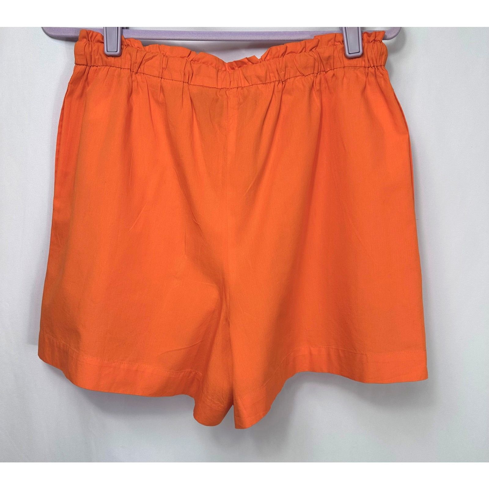 PIOMBO Piombo Drawstring Cotton Shorts with Pockets Orange size L Size 32" / US 10 / IT 46 - 9 Thumbnail