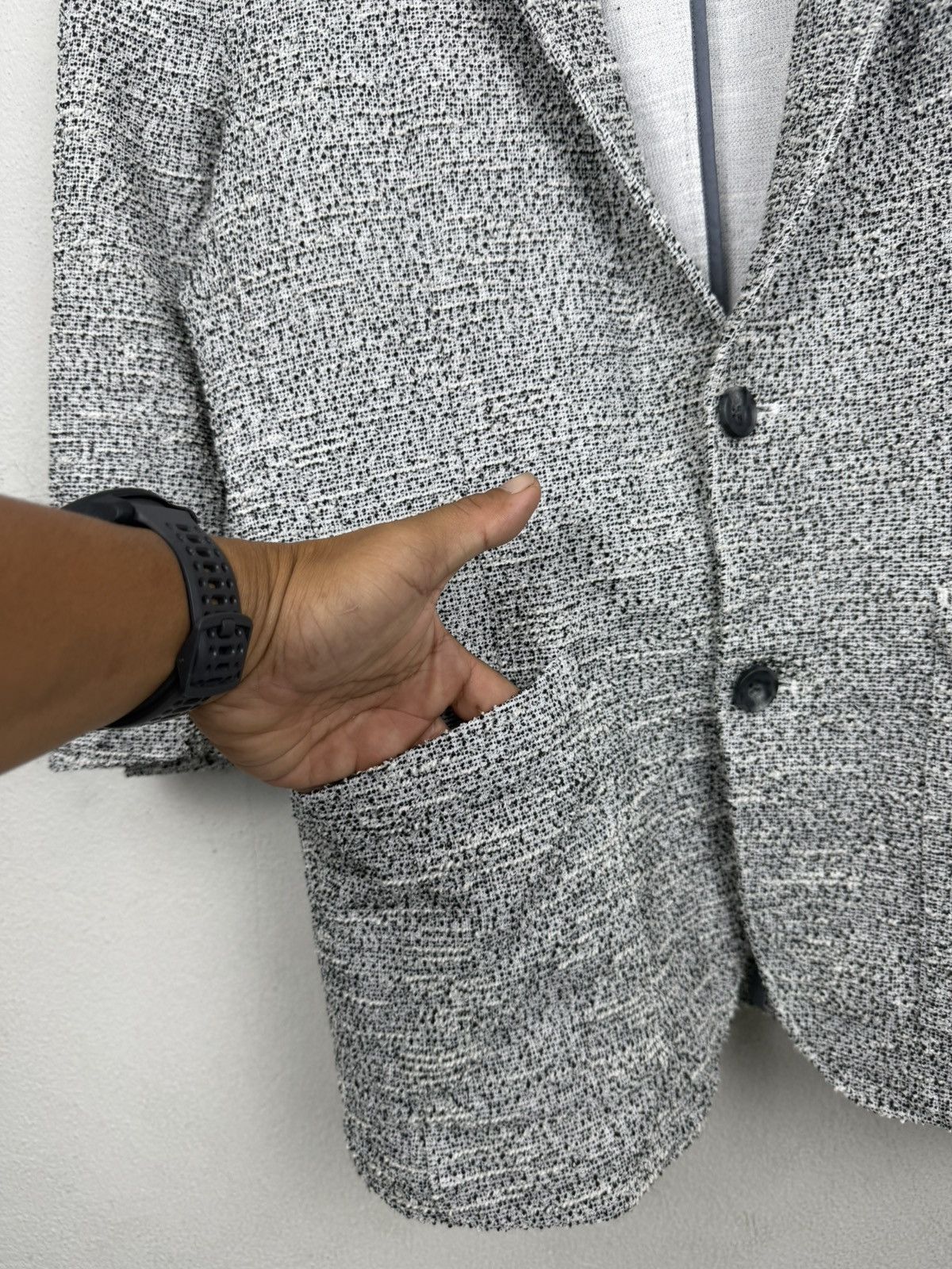 Tornado Mart Zero by Tornado Mart Men's Knit Tweed Blazer Size US L / EU 52-54 / 3 - 5 Thumbnail
