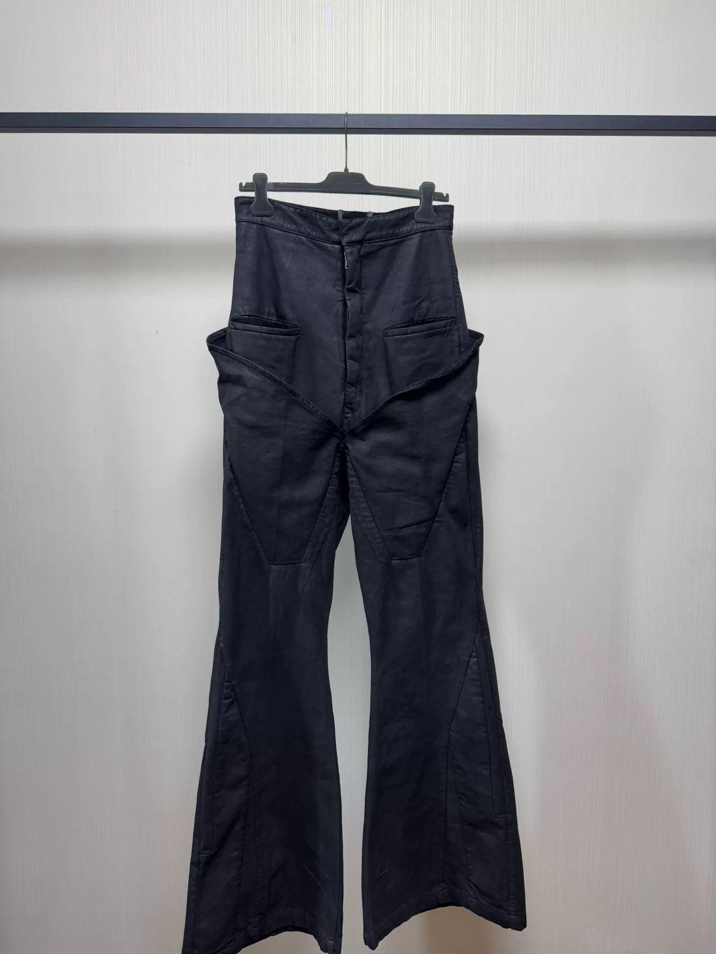 Rick Owens Rick Owens SS24 High-Waist Washed Gray Jeans Size US 32 / EU 48 - 1 Thumbnail