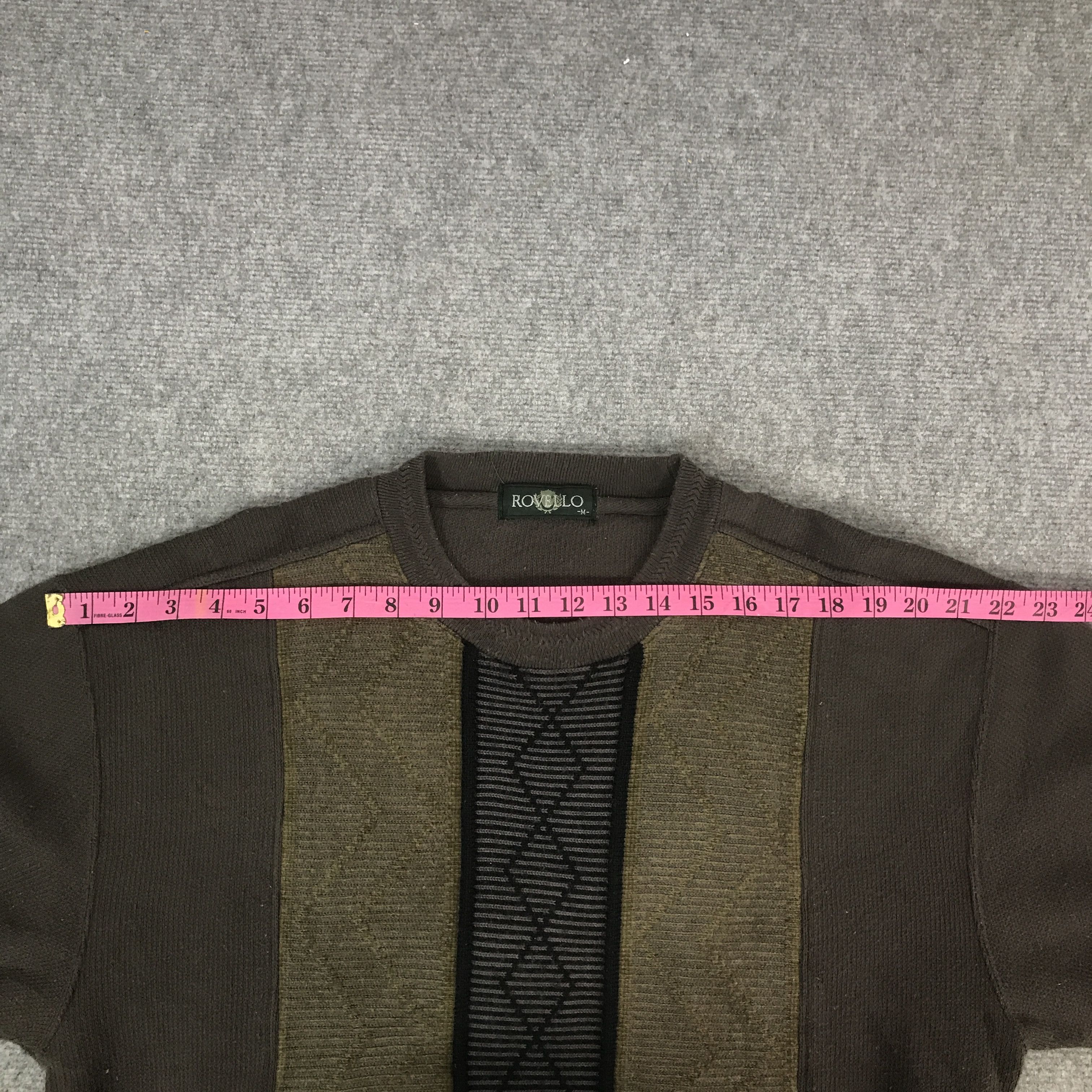 Japanese Brand Vintage Rovello sweatshirt Patchwork style K66B17 Size US L / EU 52-54 / 3 - 5 Thumbnail