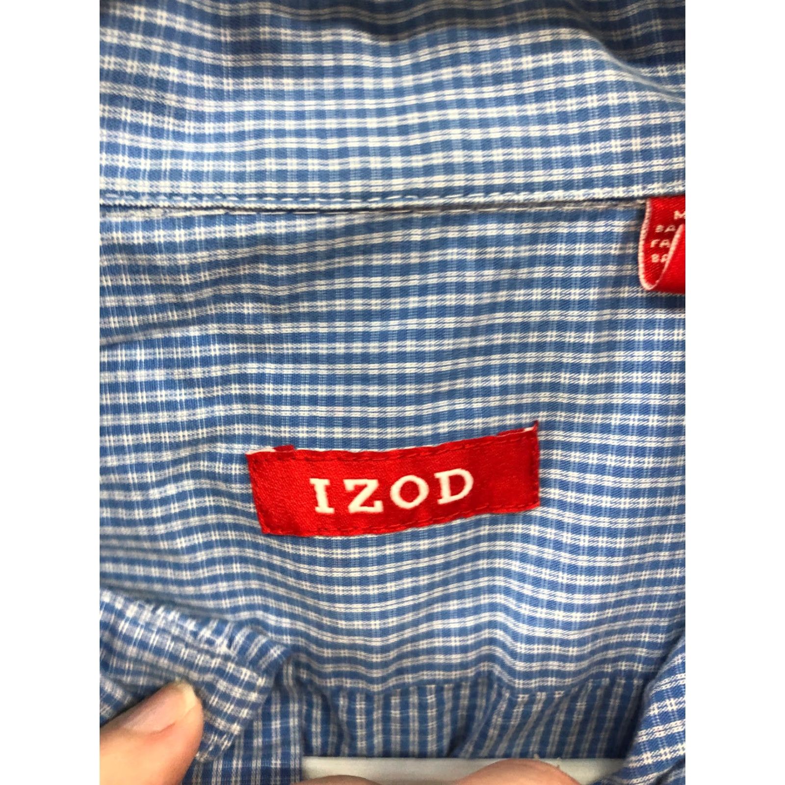 Izod IZOD Shirt Blue Plaid Long Sleeve Button-Down Collar Mens Small Casual, Business, Travel Size US S / EU 44-46 / 1 - 6 Thumbnail