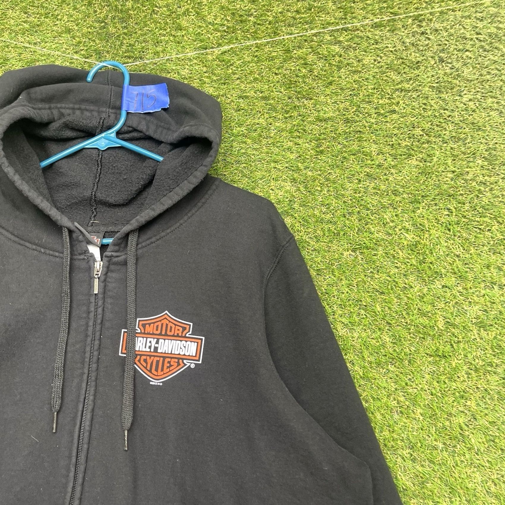 Harley Davidson VINTAGE Harley-Davidson Hoodie Mens XL Full Zip Up Biker HD Riding y2k Womens 1X Size XL / US 12-14 / IT 48-50 - 3 Thumbnail