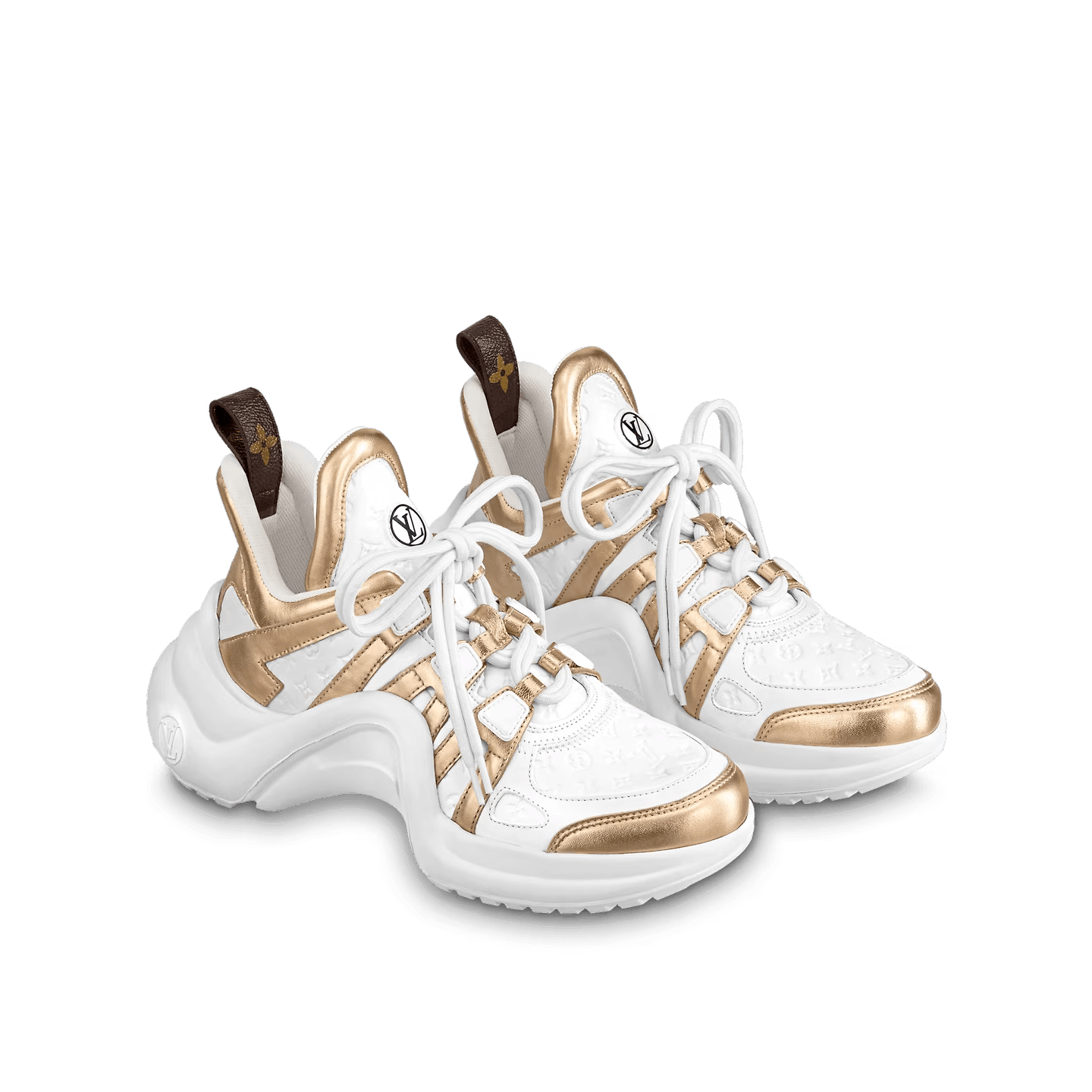 LOUIS VUITTON SHOES SNEAKERS LEATHER MONOGRAM LV 1ABVG3