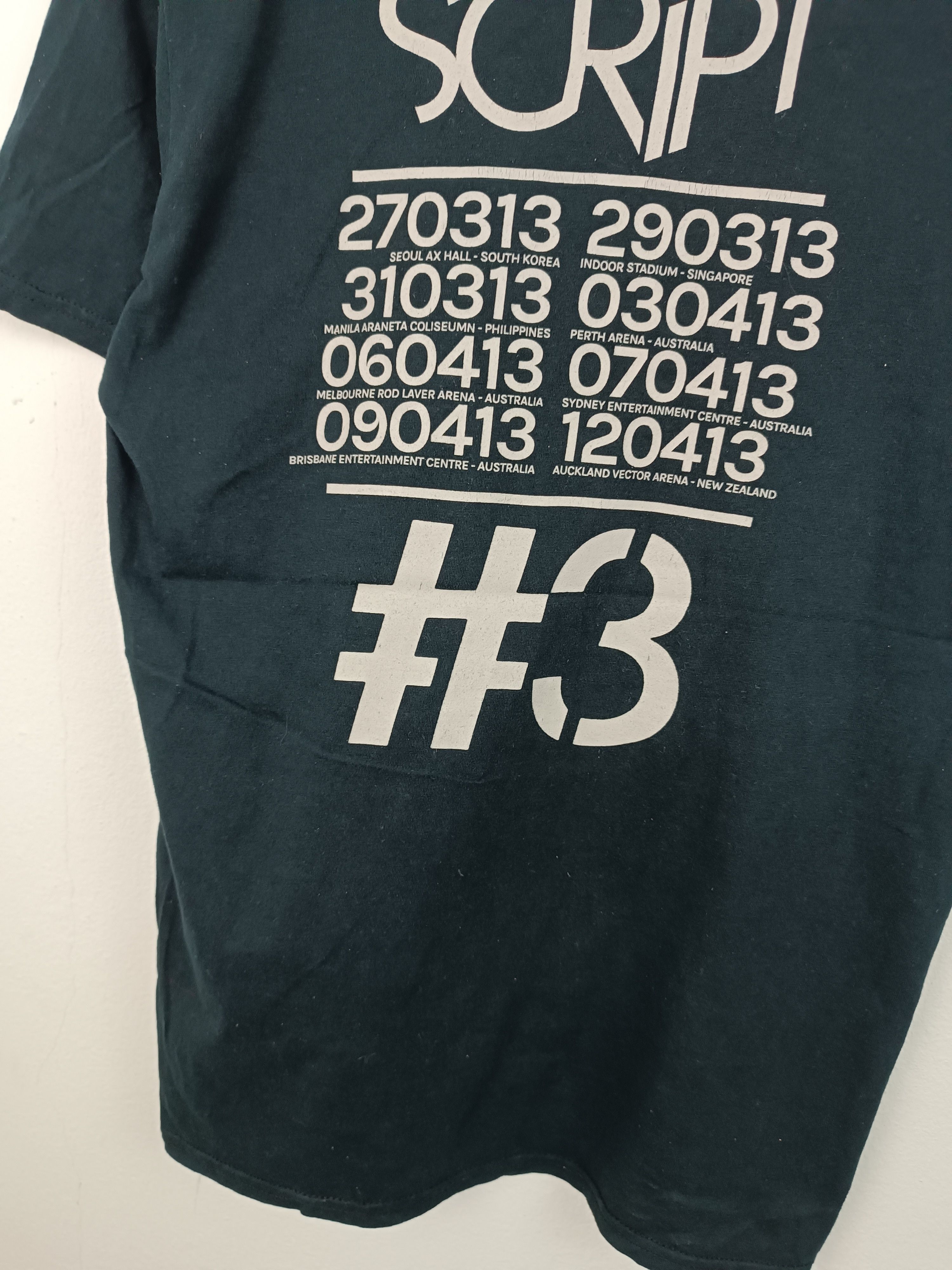 Band Tees VINTAGE 2013 THE SCRIPT WORLD TOUR TEE maroon 5 greenday Size US S / EU 44-46 / 1 - 12 Thumbnail