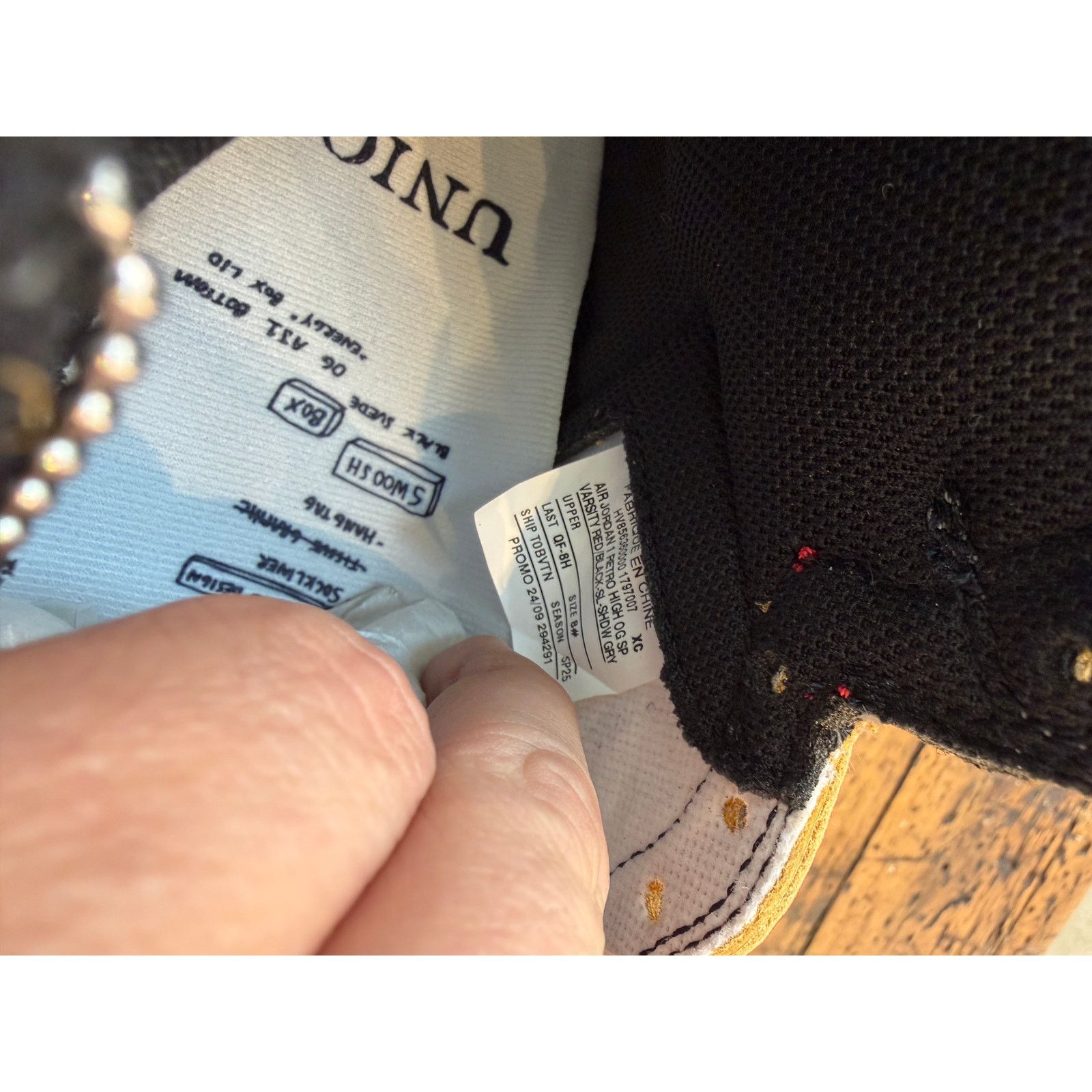 Jordan Brand × Union LA Union Jordan 1 Retro High OG SP Promo Sample Chicago Shadow Size US 8 / EU 41 - 8 Thumbnail