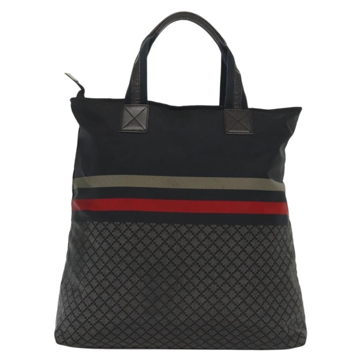 Gucci GUCCI Diamante Hand Bag Nylon Navy Gray Silver Size ONE SIZE - 3 Thumbnail