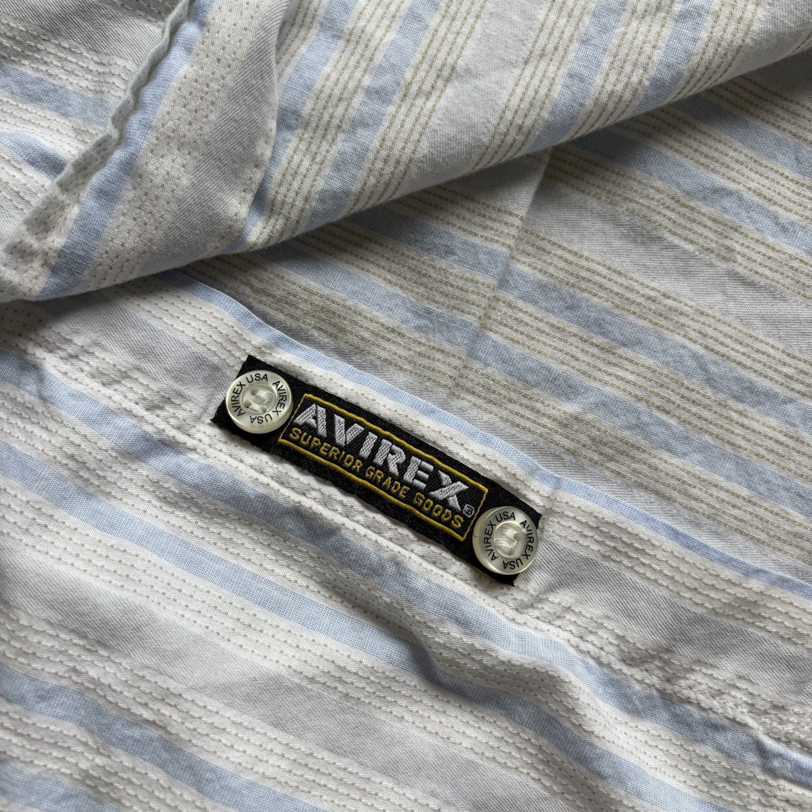 Avirex Vintage Y2K Avirex Short Sleeve Button Up Shirt Large Grunge Size US L / EU 52-54 / 3 - 5 Thumbnail