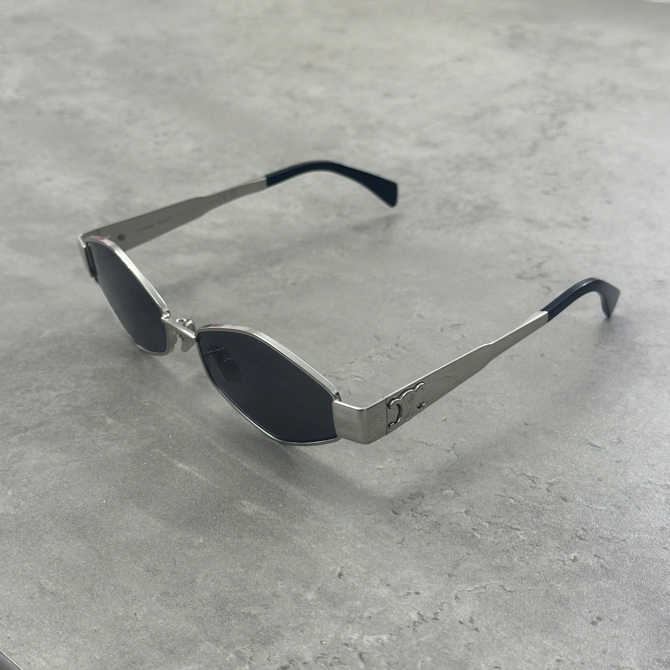 Celine CELINE Triomphe 01 Oval Sunglasses SILVER Size ONE SIZE - 1 Thumbnail