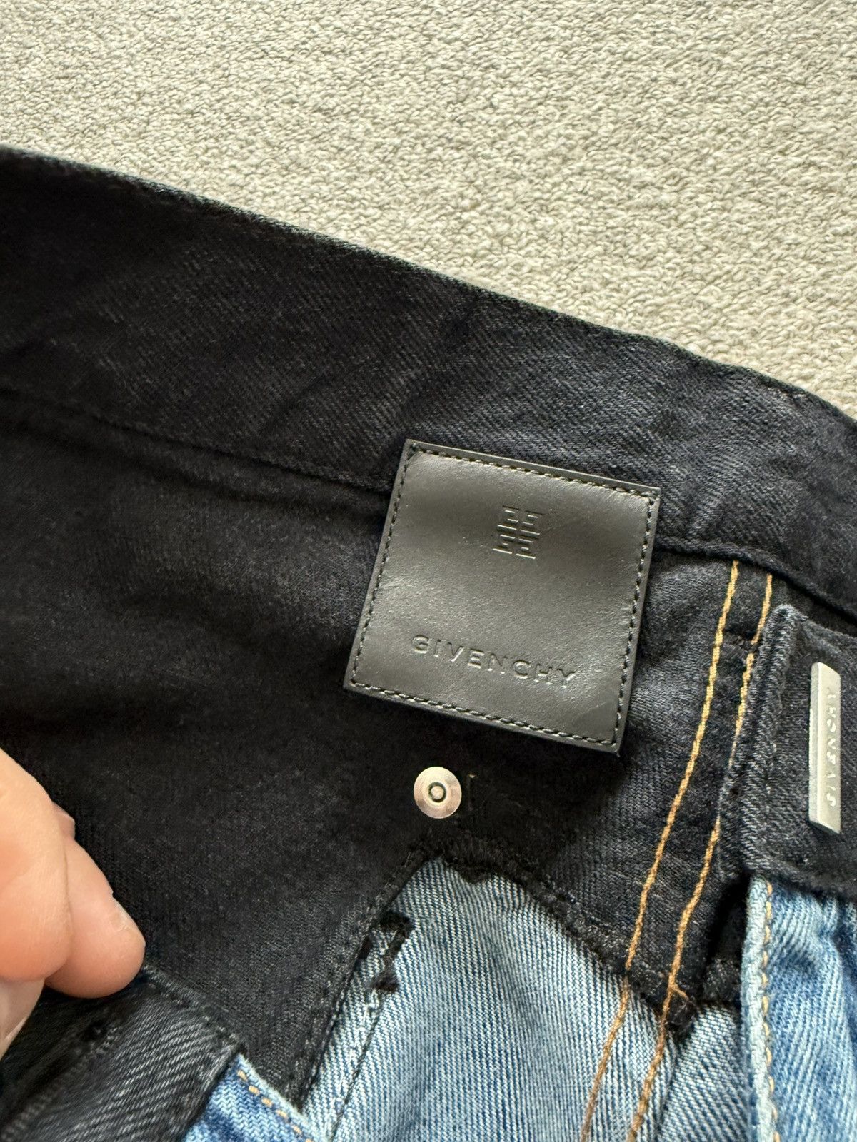 Givenchy GIVENCHY MATTHEW WILLIAMS MMW Contrast Panel Denim Sz 34 Size US 34 / EU 50 - 5 Thumbnail