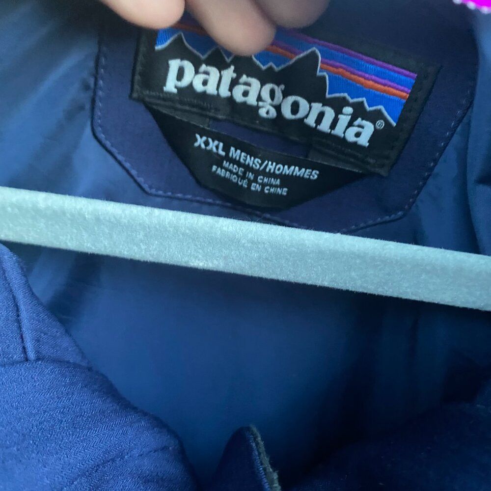 Patagonia 2014 Patagonia Parka Jacket XXL Blue Polyester Long Coat Size US XXL / EU 58 / 5 - 5 Thumbnail