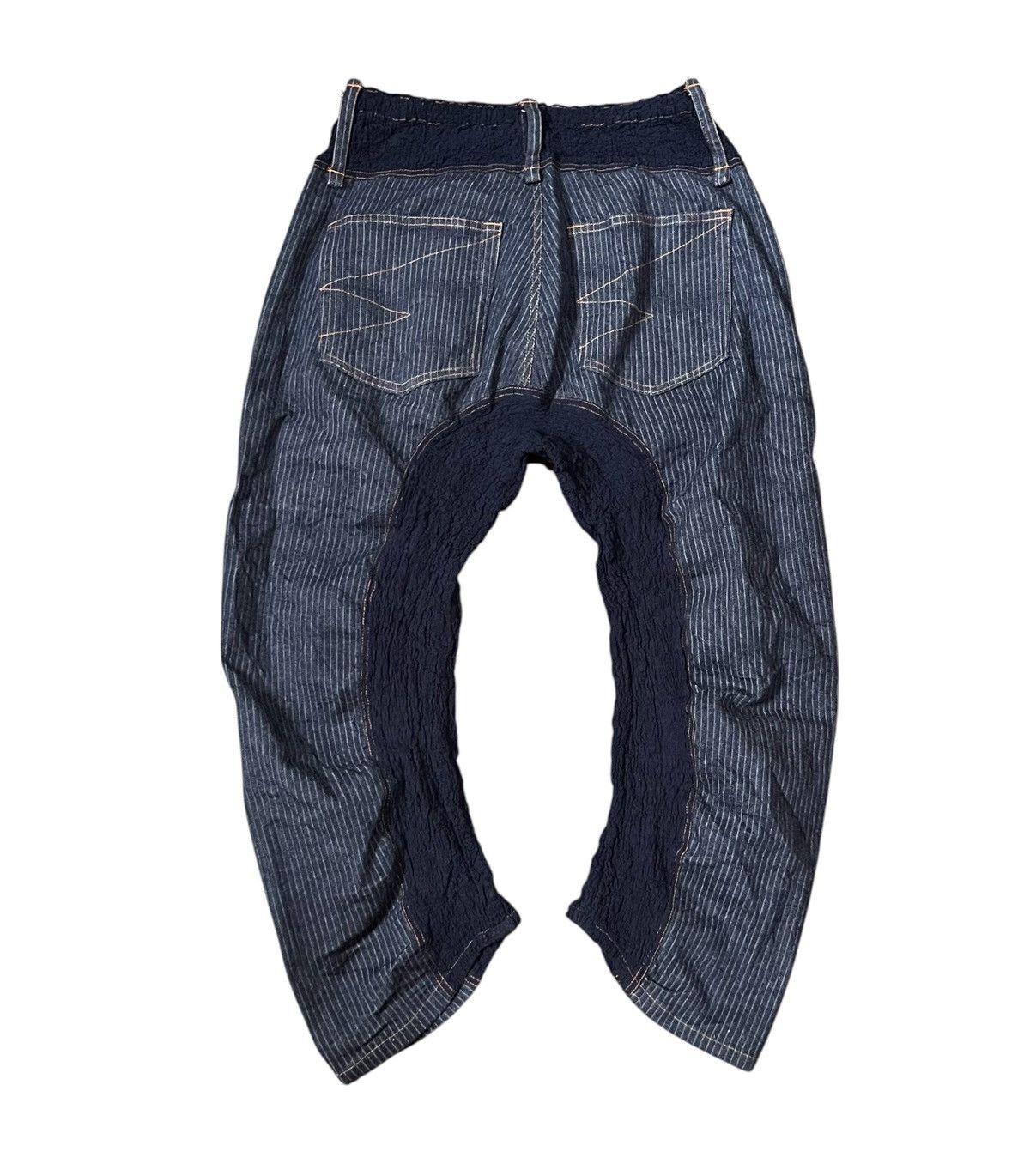 Homme Plisse Issey Miyake *FINAL DROP* issey miyake hybrid striped circular trousers Size US 27 - 5 Thumbnail