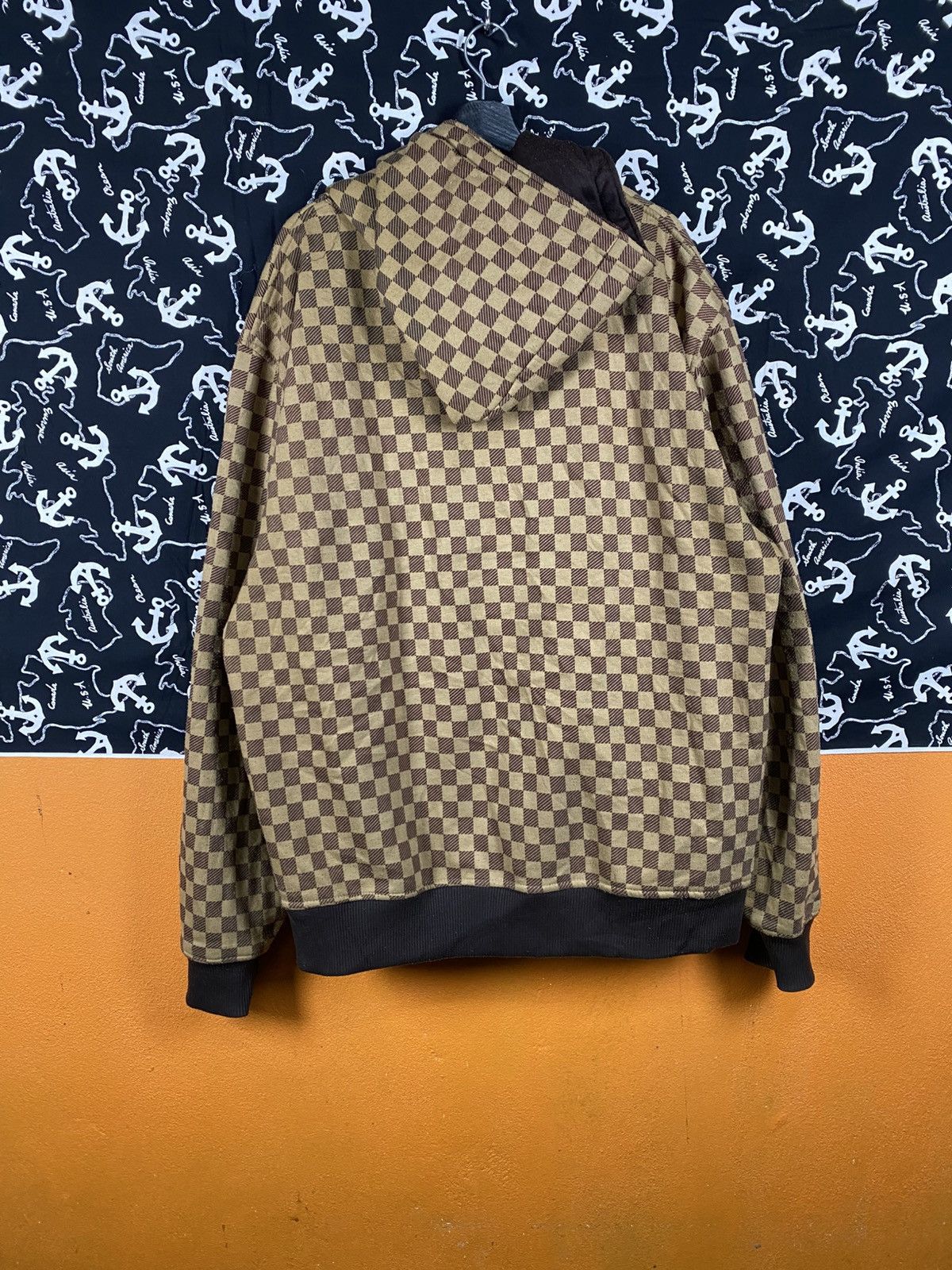 Imperious Imperious Checkered Zip Hoodie | Brown & Tan Pattern Size US XXL / EU 58 / 5 - 9 Thumbnail